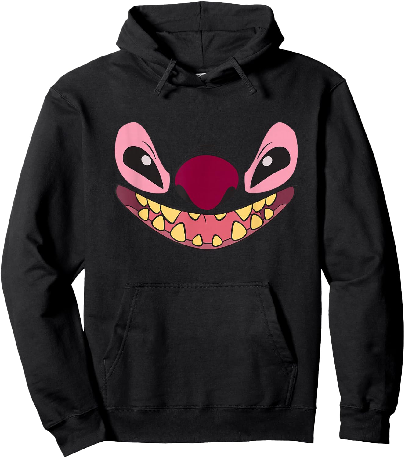 Disney Lilo & Stitch Big Leroy Alien Face Hoodie - Hoodie | Black