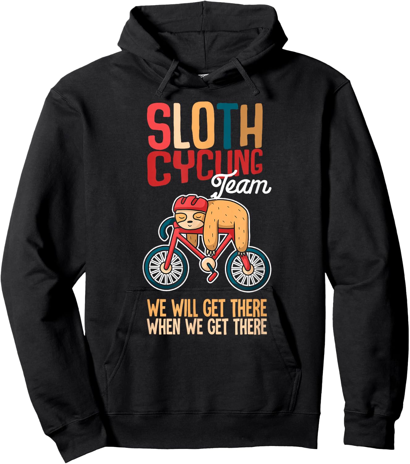 Sloth Cycling Team Hoodie - Hoodie | Black