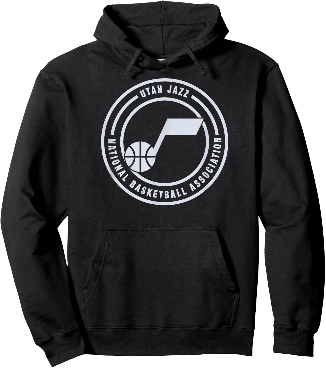 NBA - Utah Jazz Circle Logo Black Hoodie - Hoodie | Black
