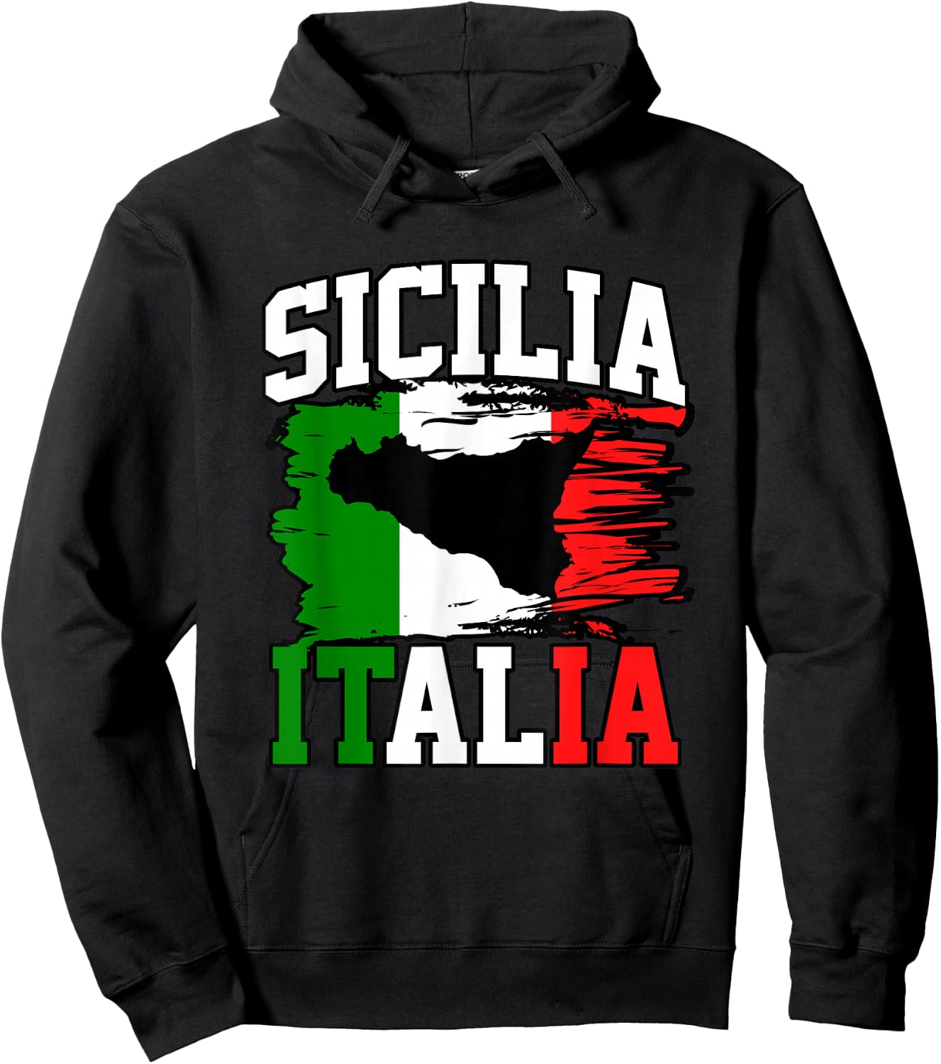 Sizilien Italien Italien Flagge Italien Sizilien Herren Damen Hoodie - Hoodie | Black