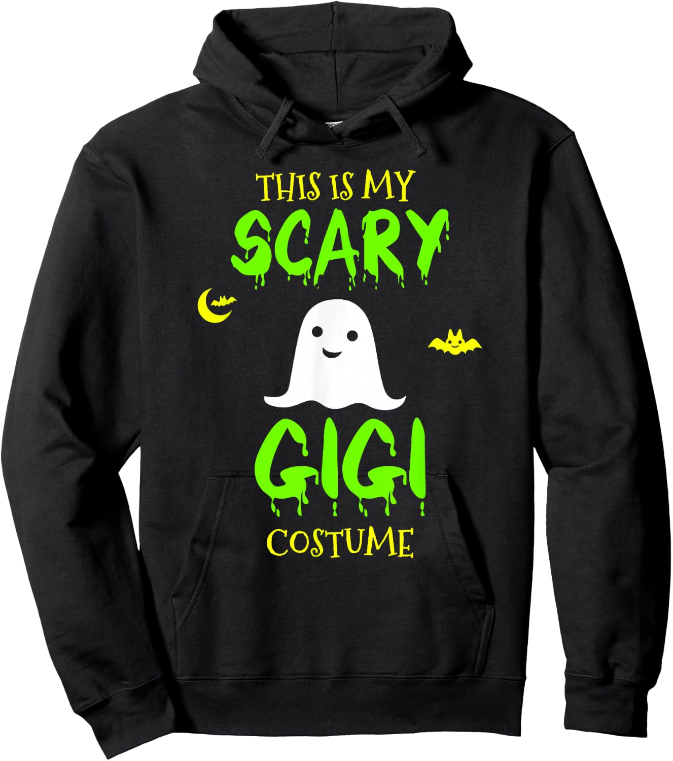 This Is My Scary Gigi Costume Halloween Lazy Easy Hoodie - Hoodie | Black