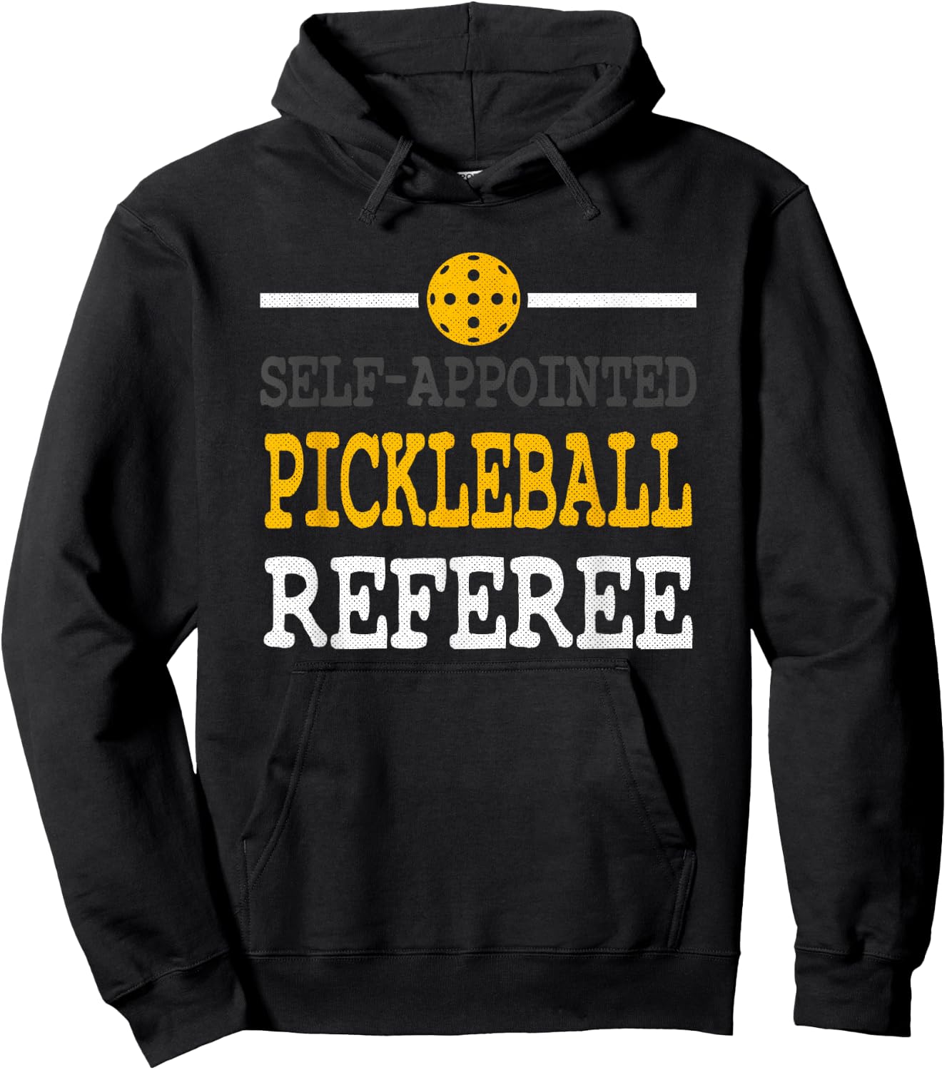 Funny Pickleball - Pickleball Referee - Funny Pickleball Hoodie - Hoodie | Black