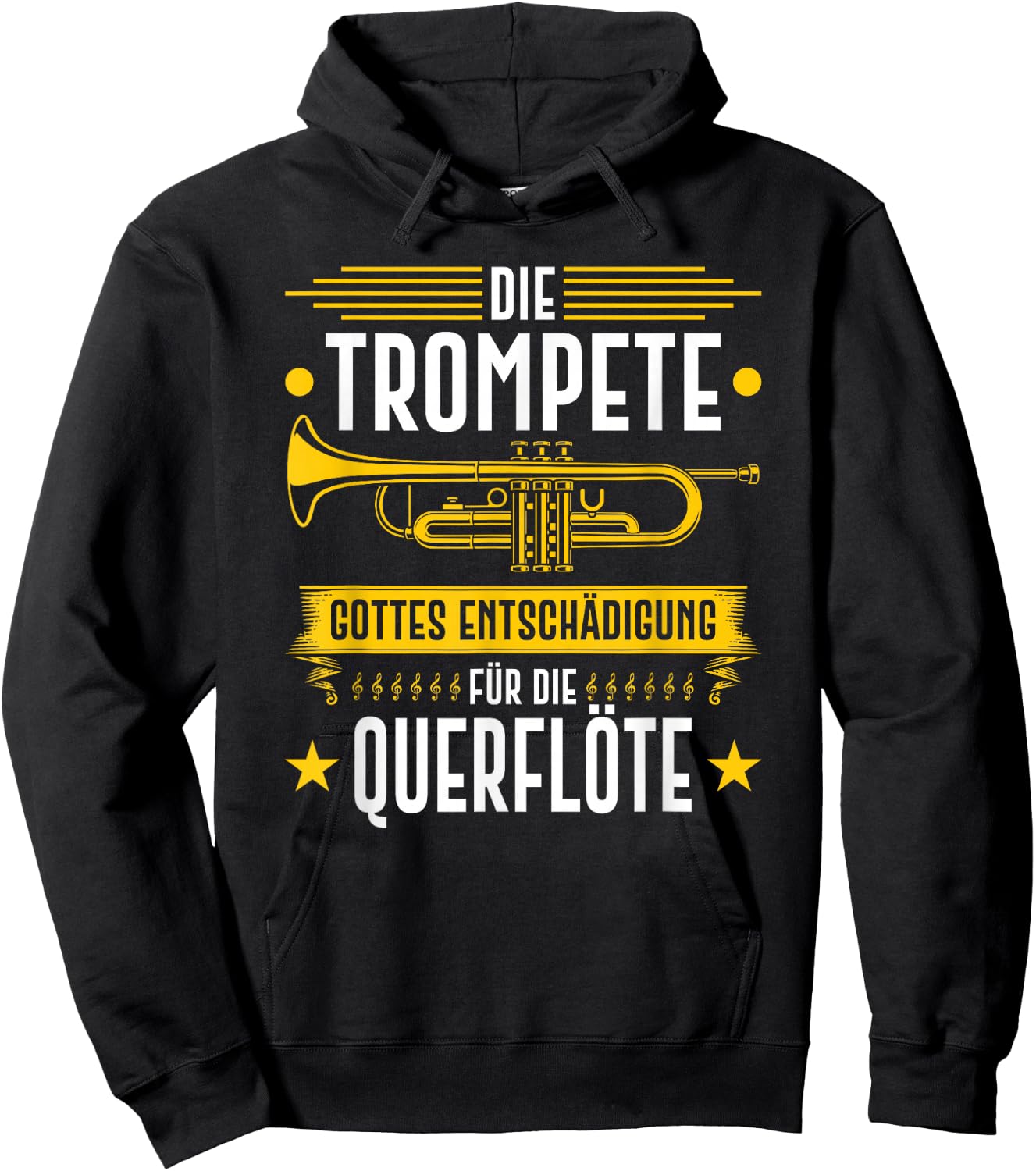 Trumpet Entschädigung, Blasmusik Festival Trumpeter , black Hoodie - Hoodie | Black