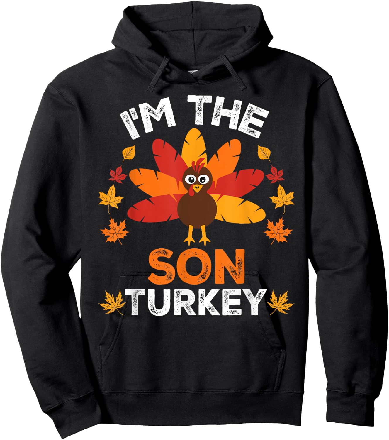 Matching Thanksgiving Thankful Gifts by T&T - Adults & Kids - Black - Small - Short Sleeve - Classic Fit - Fun, Festive, Modern - Thanksgiving Family Matching Hoodie - Hoodie | Black
