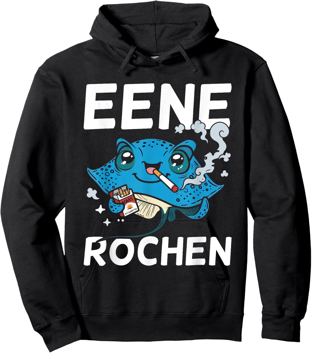 Eene Rochen Lustiger Raucher Party Spruch Hoodie - Hoodie | Black