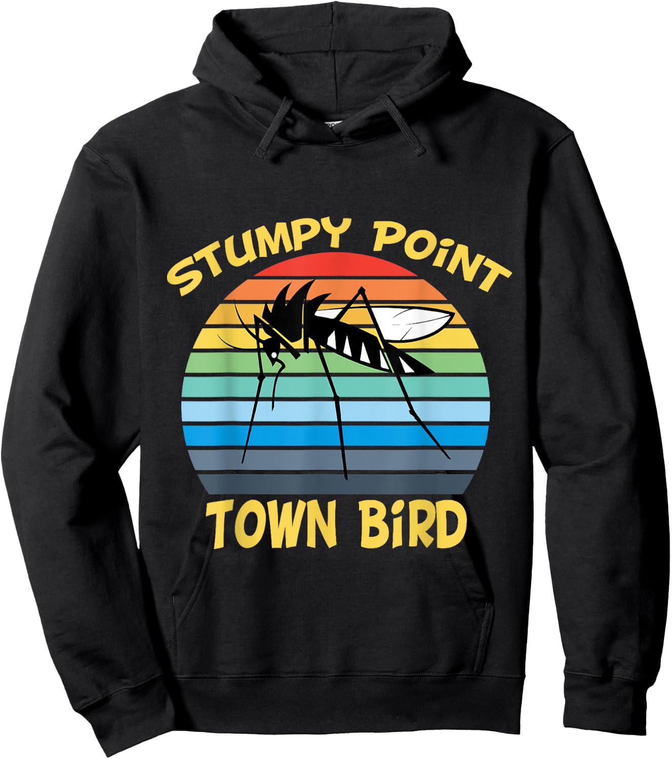 Stumpy Point NC OBX Retro Mosquito Hoodie - Hoodie | Black