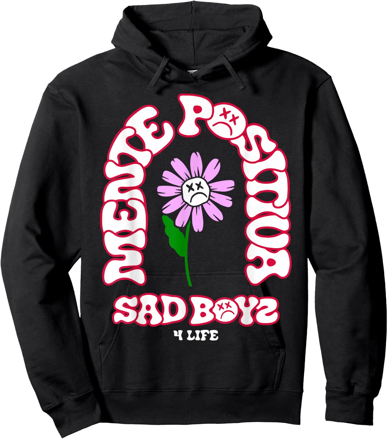 Mente positiva Junior Tumbados Corridos H Belicos Sad Boys Hoodie - Hoodie | Black
