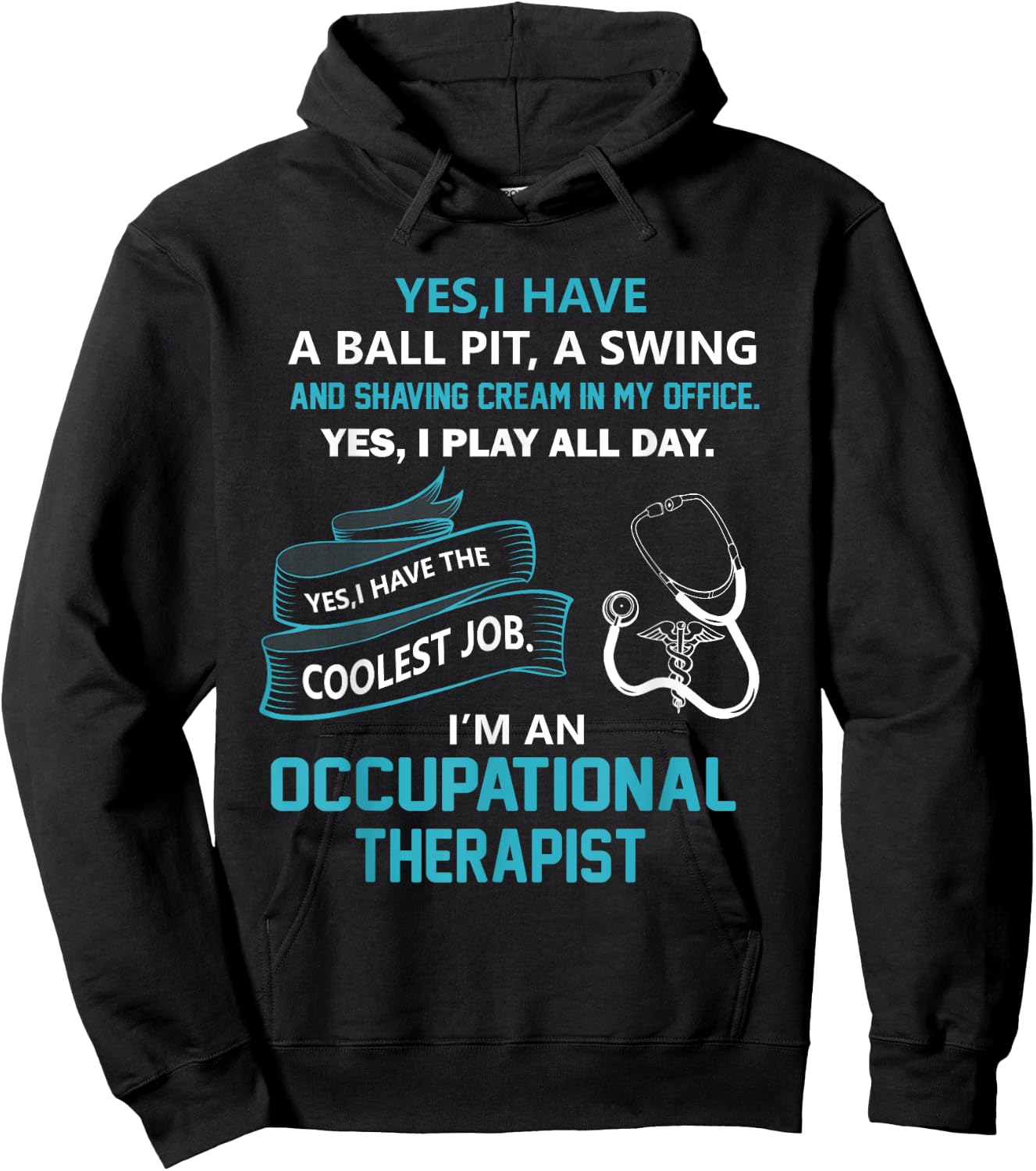 Occupational Therapist T Shirt Gift Hoodie - Hoodie | Black