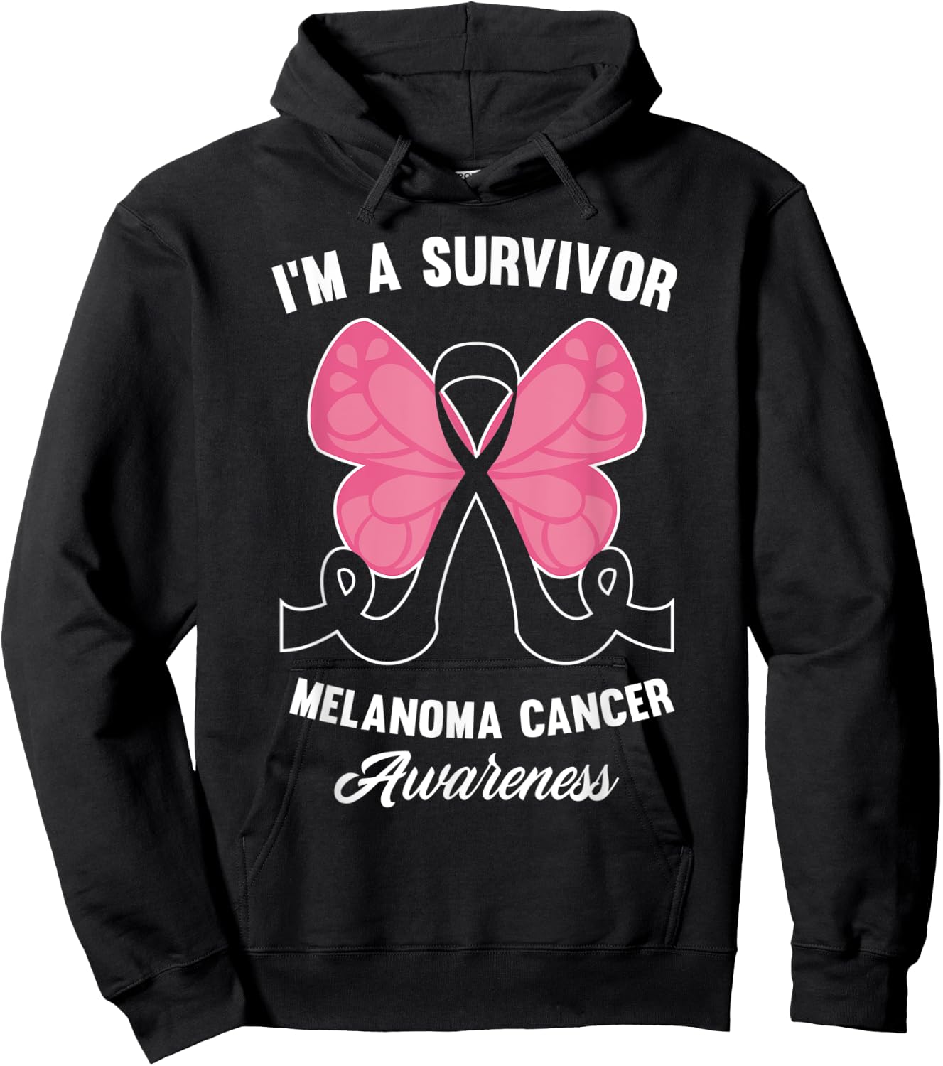 Melanoma Cancer Survivor Skin Cancer Melanoma Awareness Hoodie - Hoodie | Black