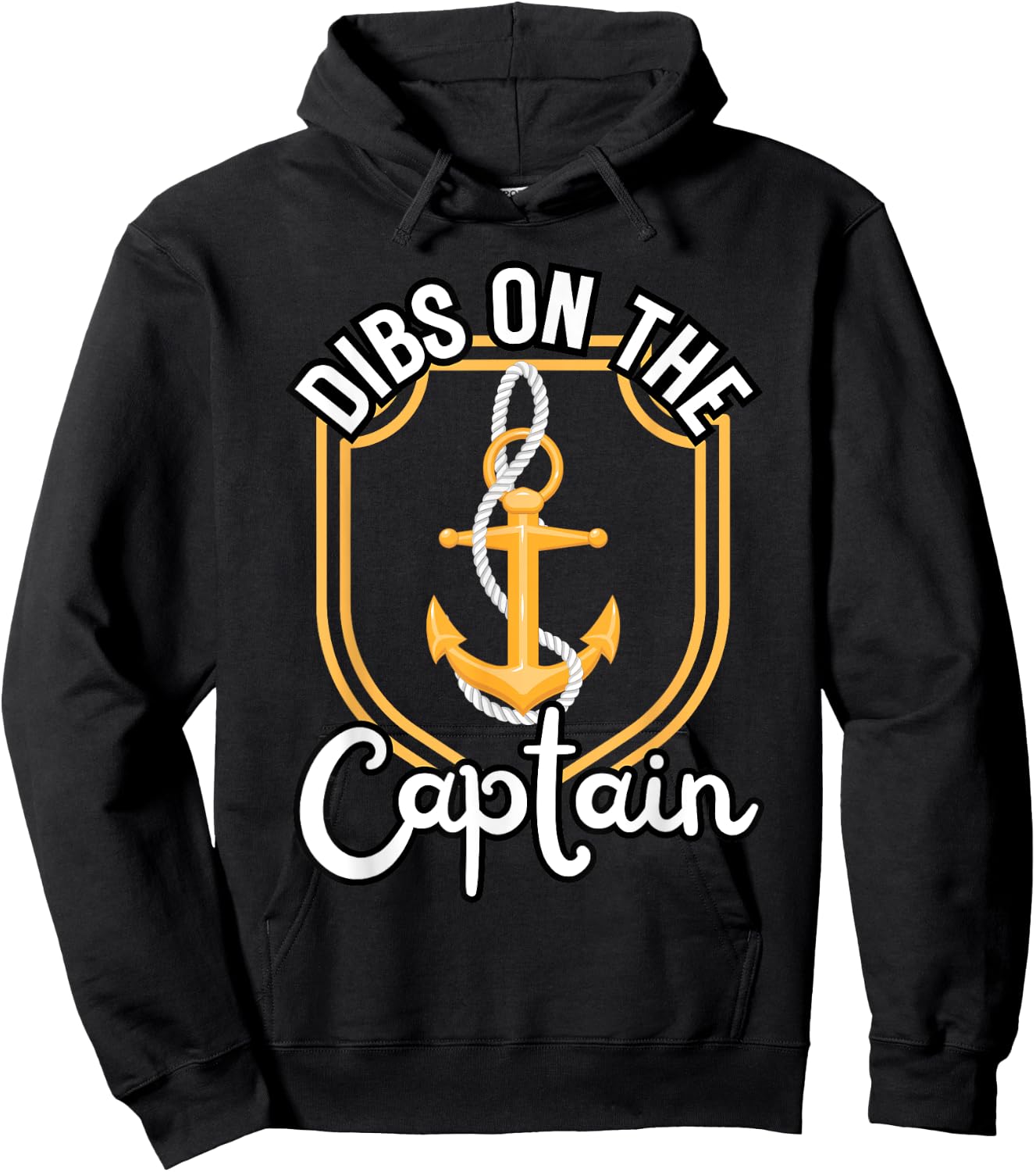 Boating Boat Owner Dibs On The Captain Pontoon Cruise Lovers Hoodie - Hoodie | Black