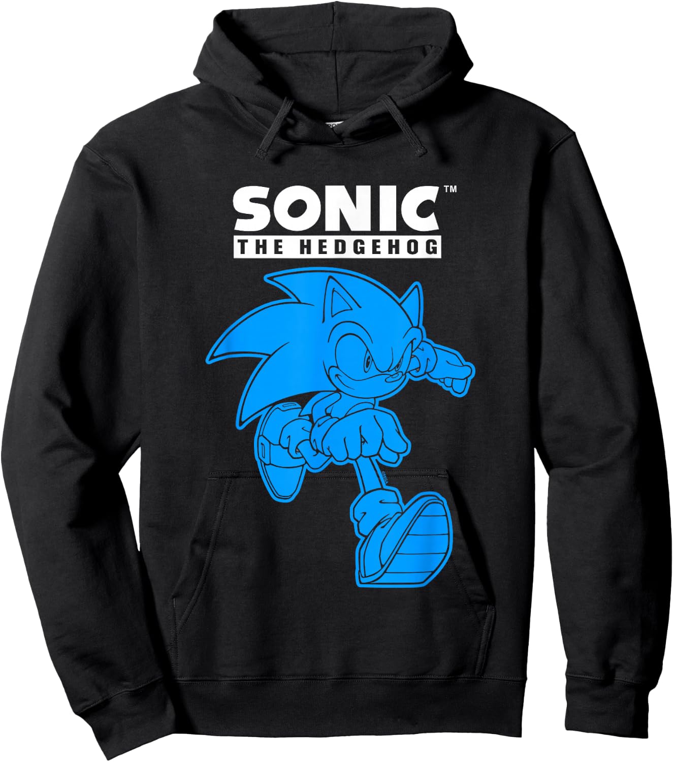 Sonic The Hedgehog Blue Shade Epic Run Portrait Hoodie - Hoodie | Black