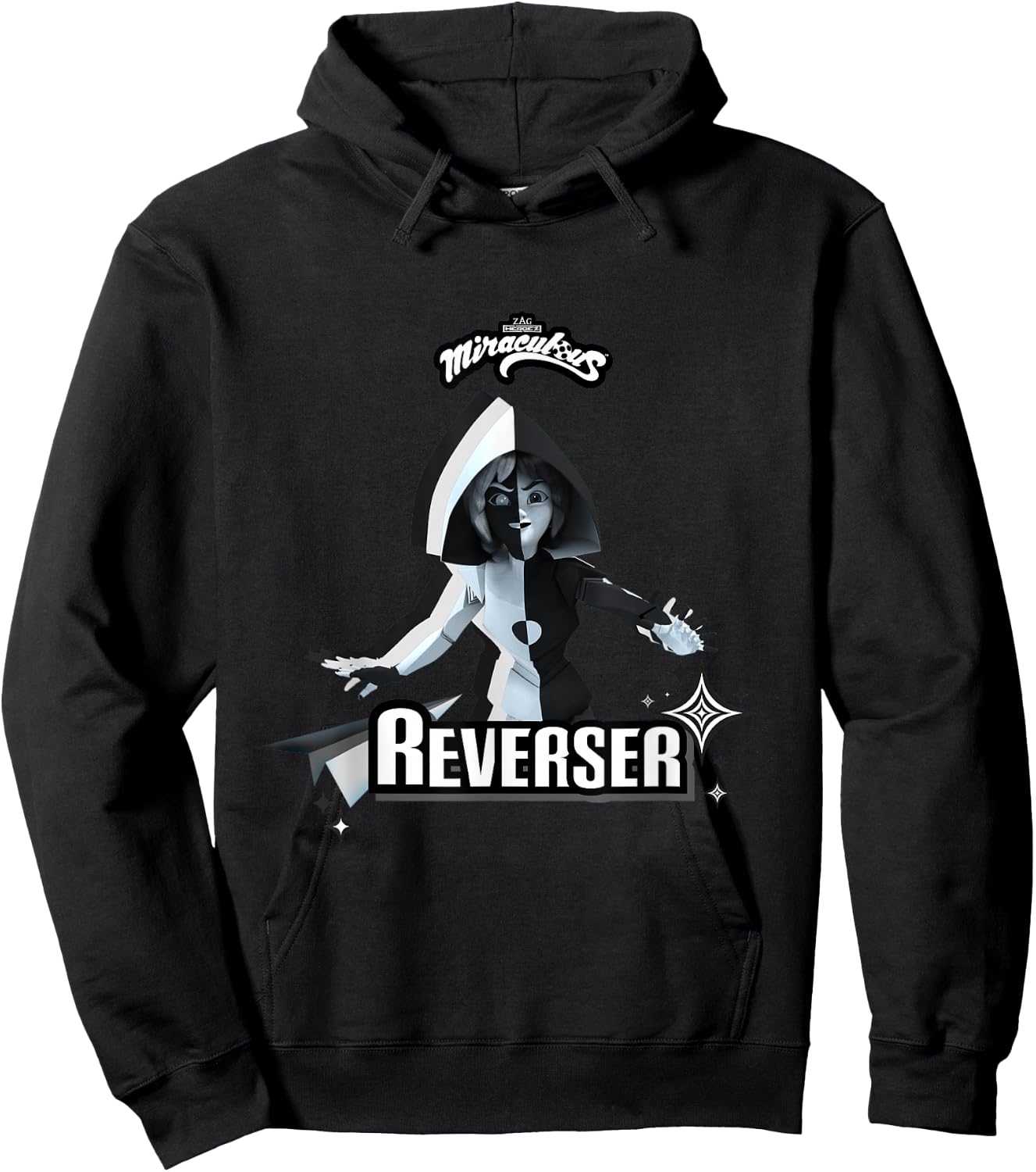 Miraculous Ladybug Villains Collection Reverser Hoodie - Hoodie | Black
