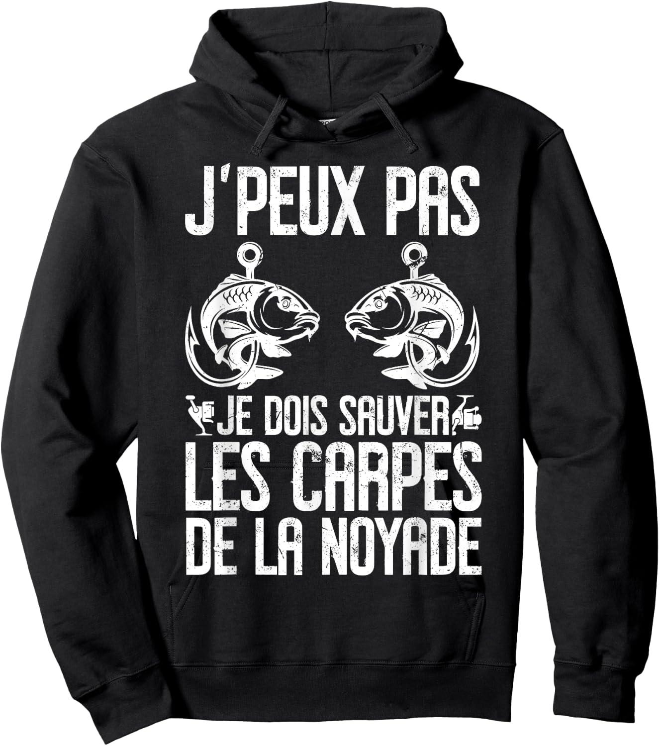 Carp Carpist Humour | Carp Fisherman | Fish , Black, S Hoodie - Hoodie | Black