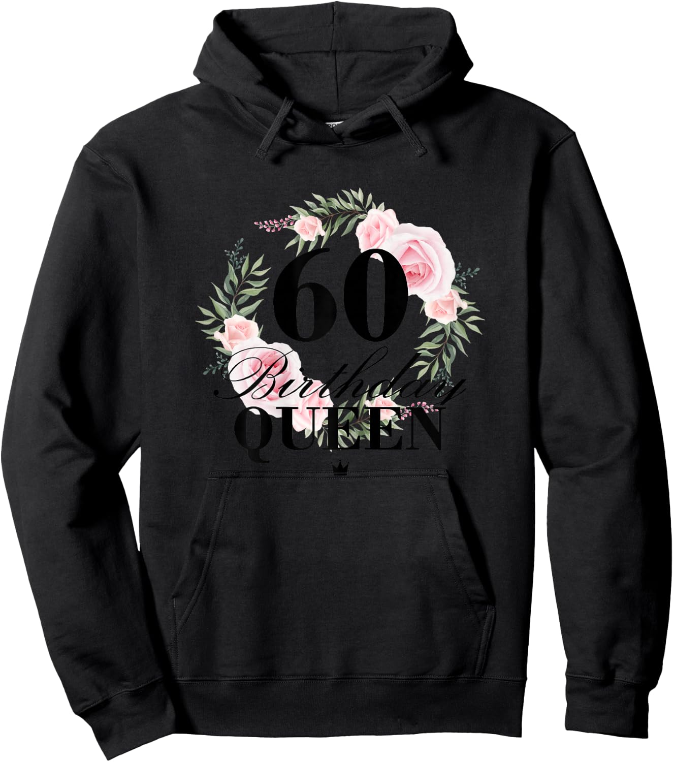 Ladies 60th Birthday Queen 60 Years , White, s Hoodie - Hoodie | Black