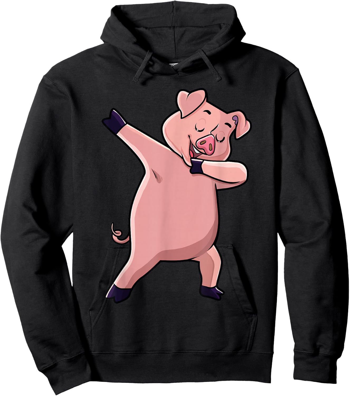 Dabbing Pig Farm Animal Lover Farmer Men Women Kids Hoodie - Hoodie | Black