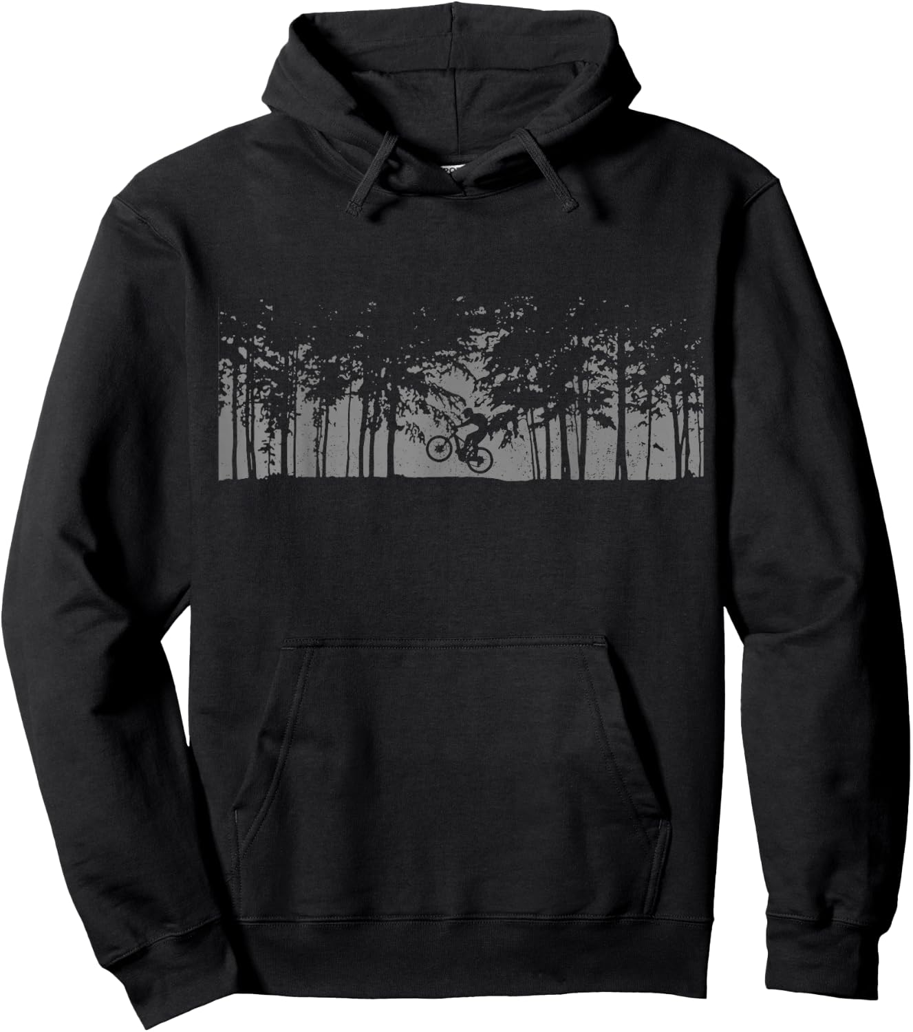 Mountain Bike Forest MTB Biking Downhill Mountain Biker Hoodie - Hoodie | Black
