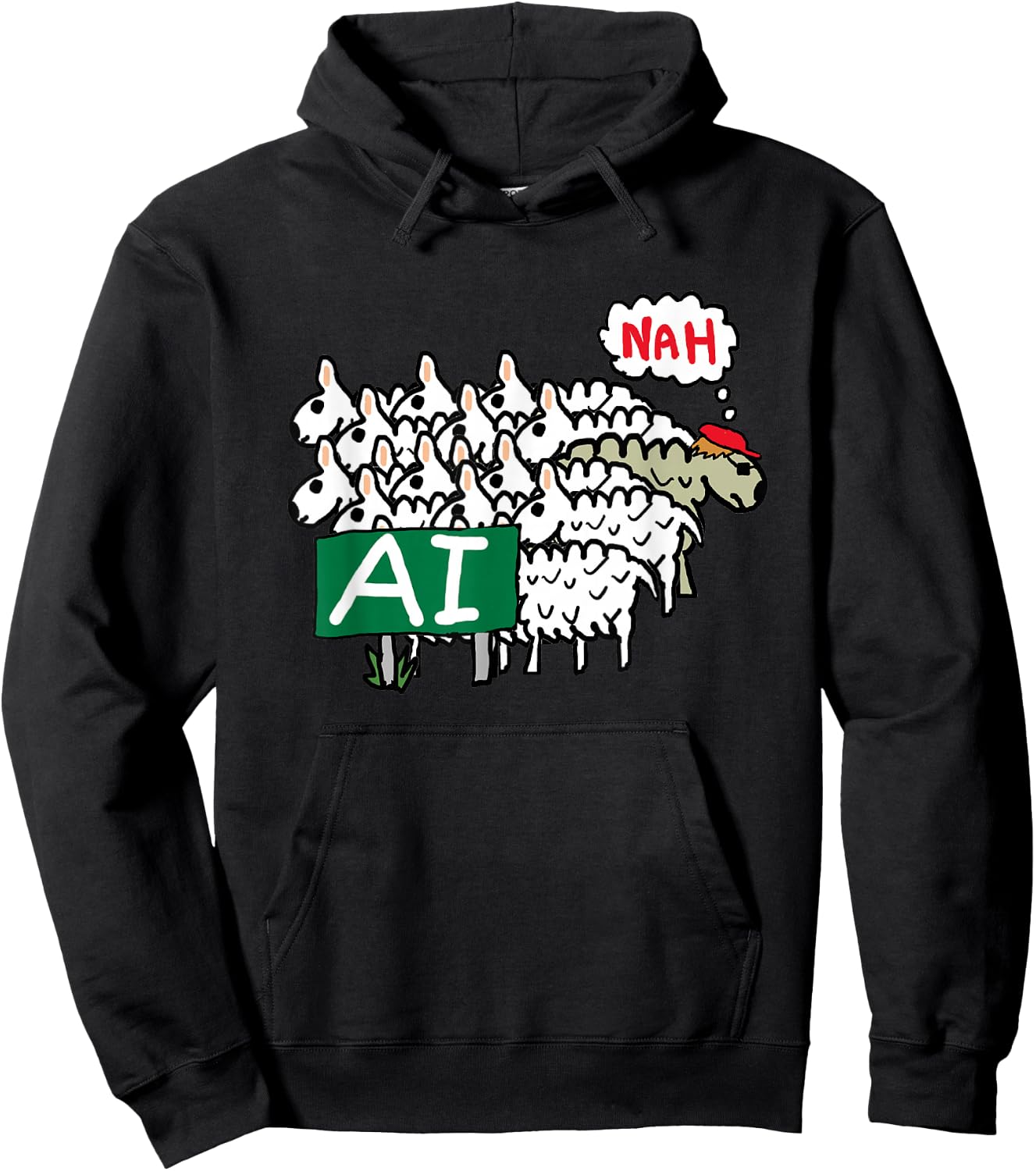 Anti AI Hoodie - Hoodie | Black
