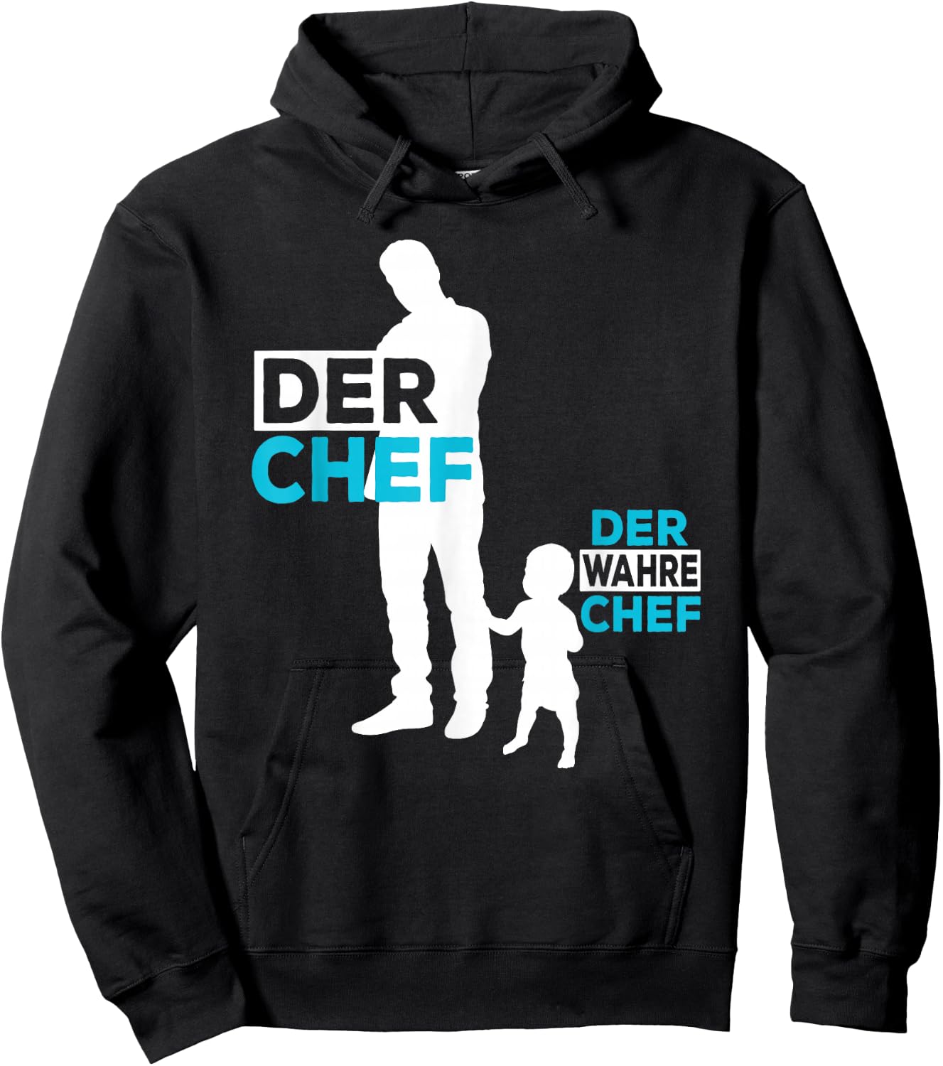 Vater Sohn Partnerlook Papa Sohn Kind Baby Vatertag Hoodie - Hoodie | Black