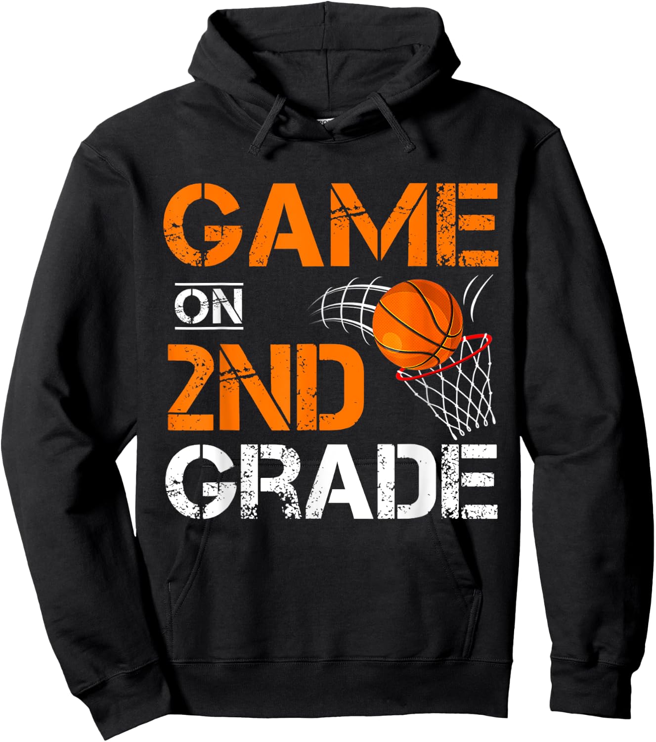 Funny Games On Second Grade Basketball First Day of School Hoodie - Hoodie | Black
