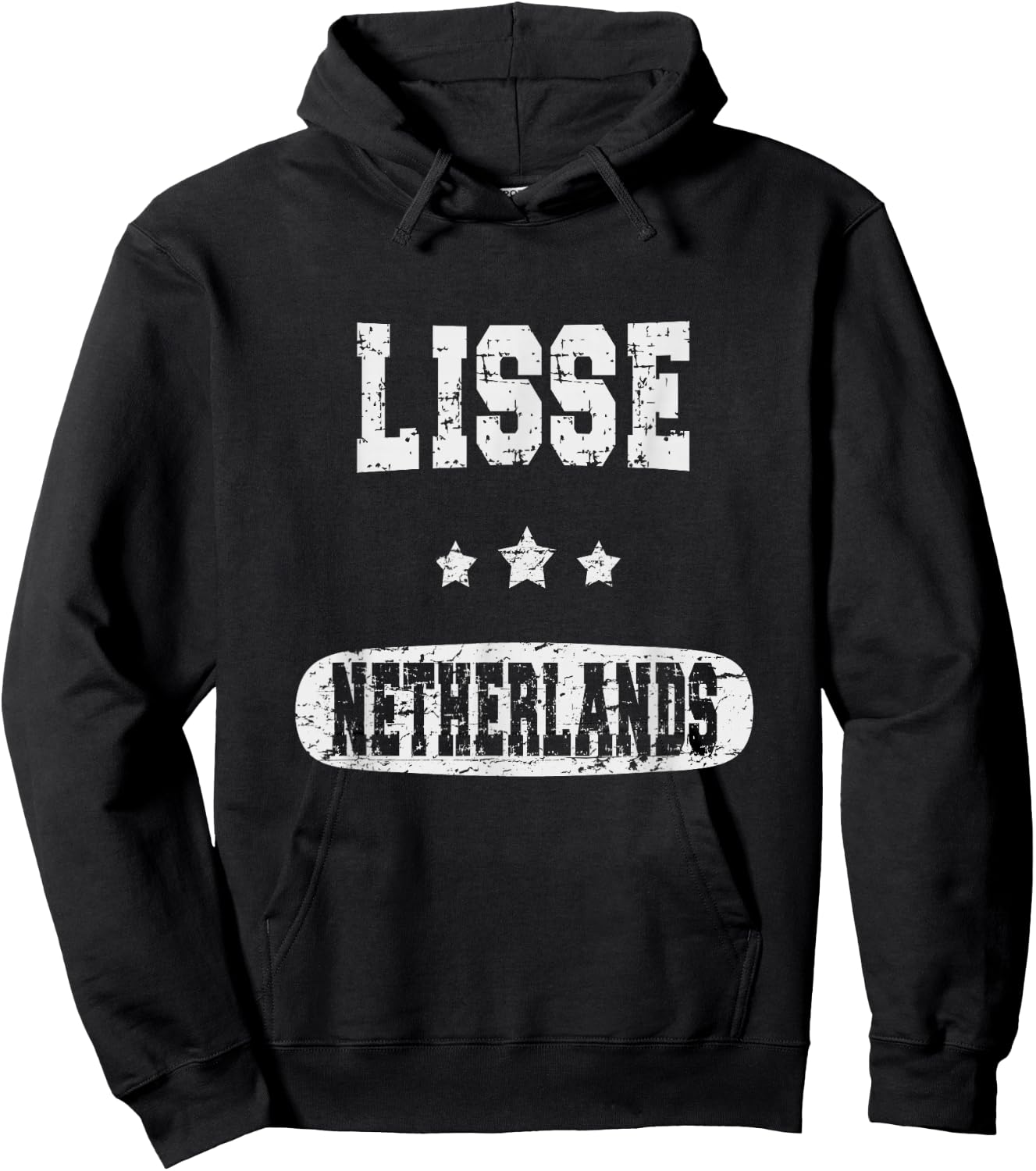 Vintage Lisse Netherlands Hoodie - Hoodie | Black