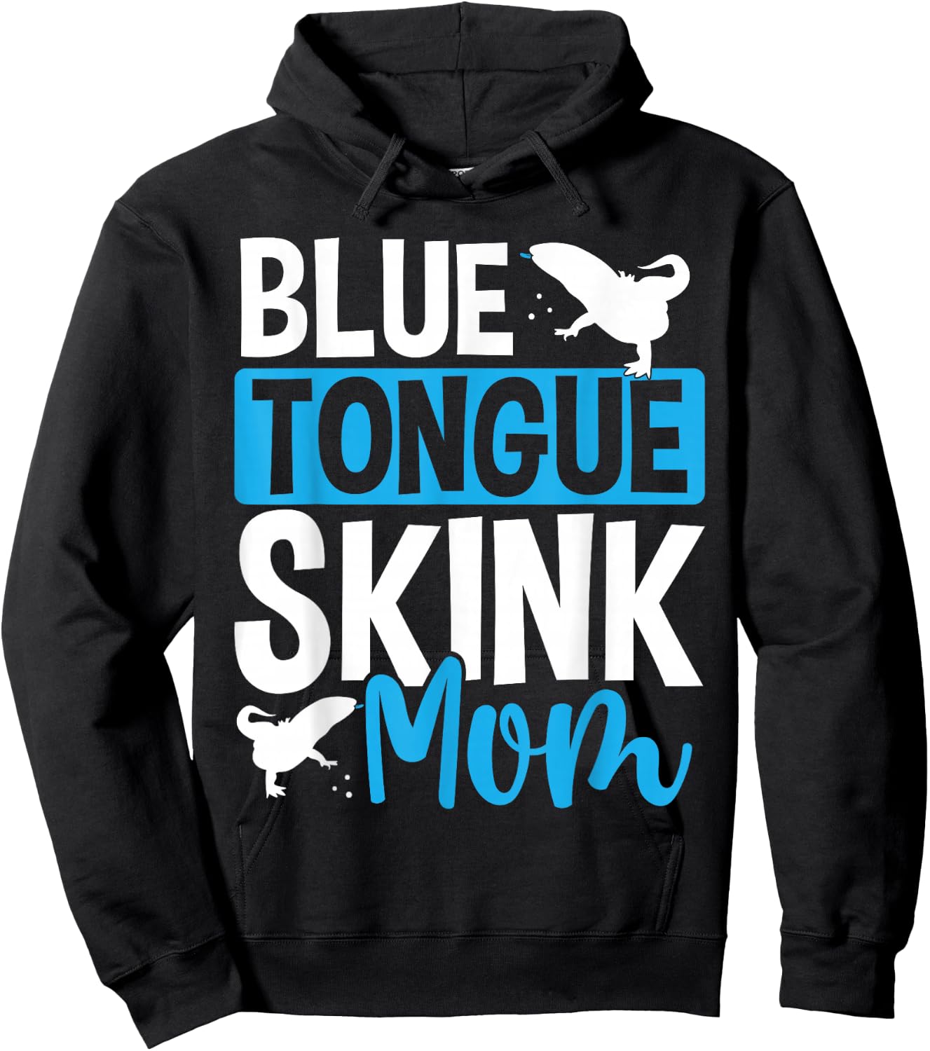 Blue Tongue Skink Substrate Toys Food Blue Tongue Skink Hoodie - Hoodie | Black