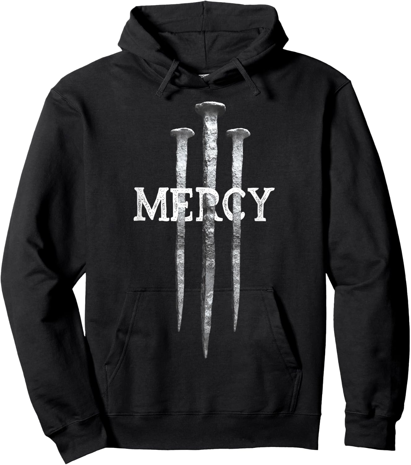 3 Nails Mercy Jesus Shirts Christian Hoodie - Hoodie | Black