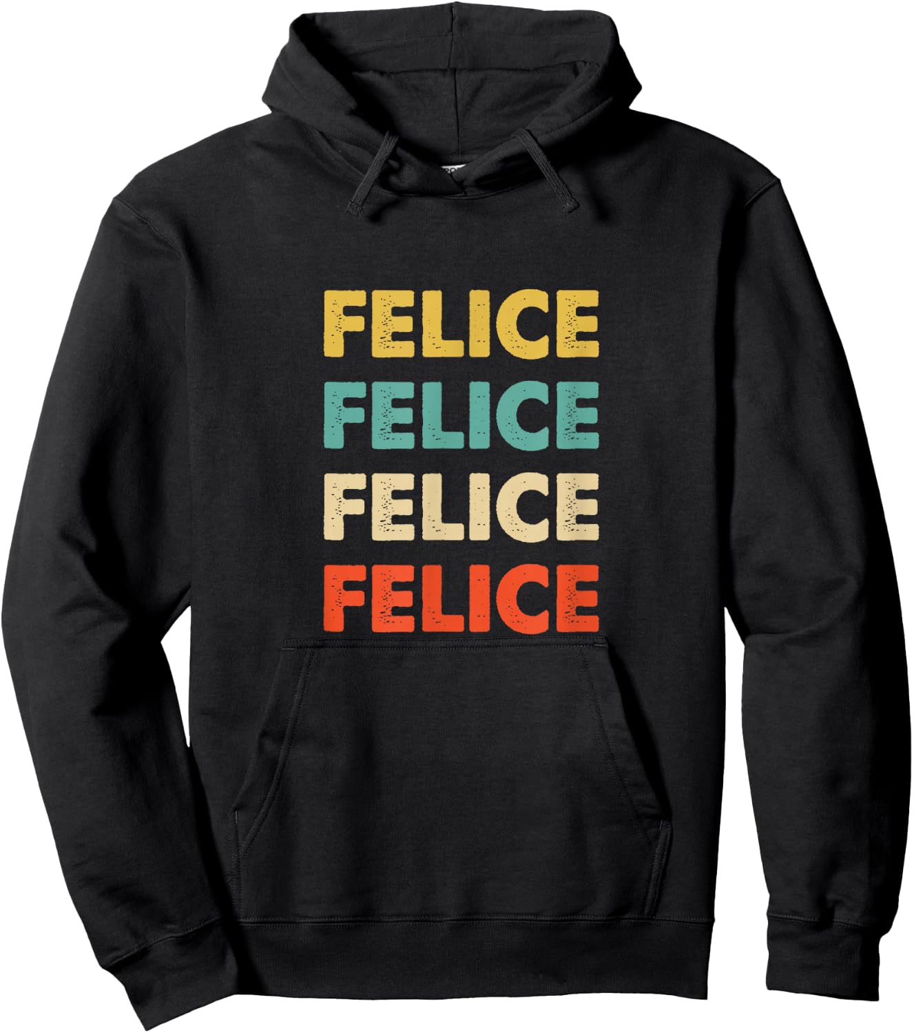 Felice Name Hoodie - Hoodie | Black