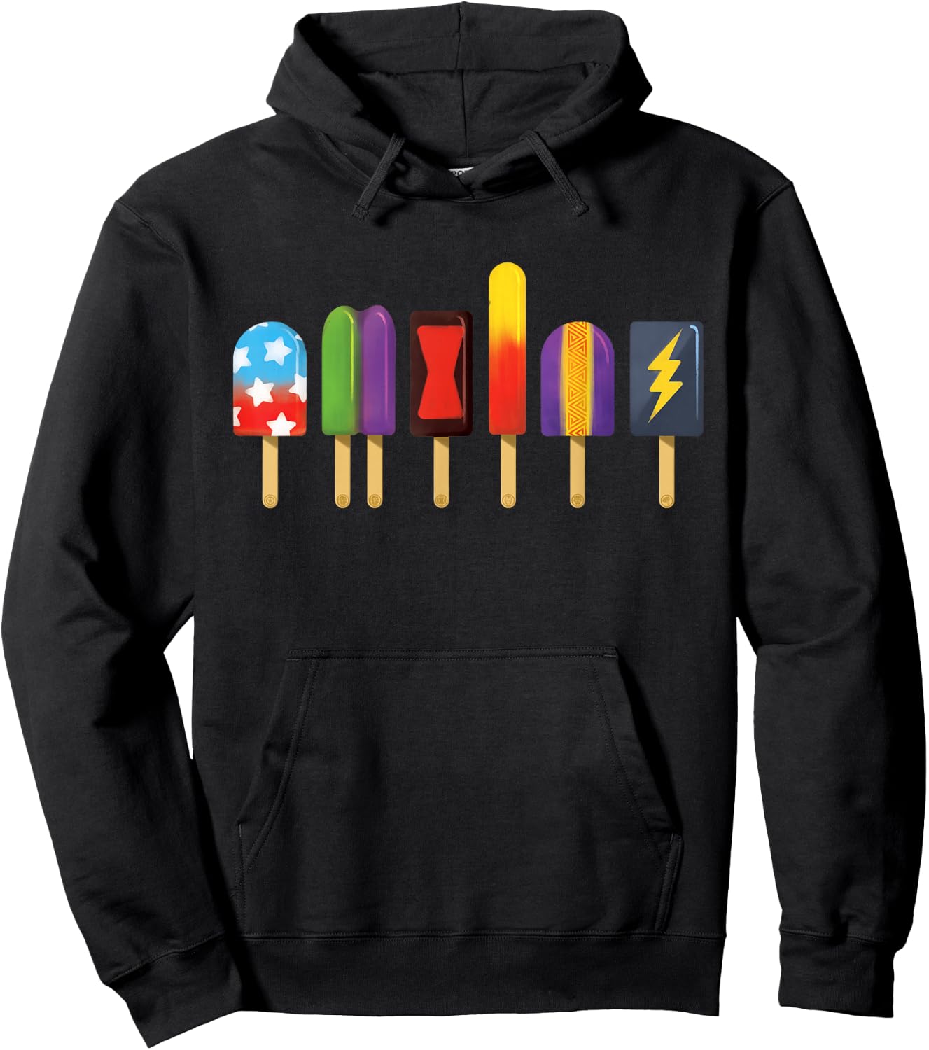 Marvel Avengers Ice Lolly , black Hoodie - Hoodie | Black