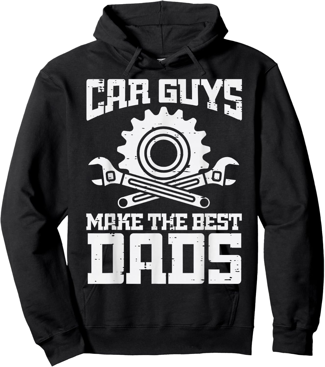 Fathers Day Car Guys Make Best Dads Mechanic Dad Daddy Papa Hoodie - Hoodie | Black