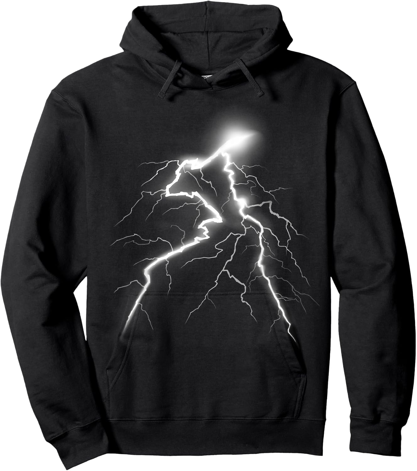 LIGHTNING Thunder Lightning Bolt Storm Strikes Hoodie - Hoodie | Black