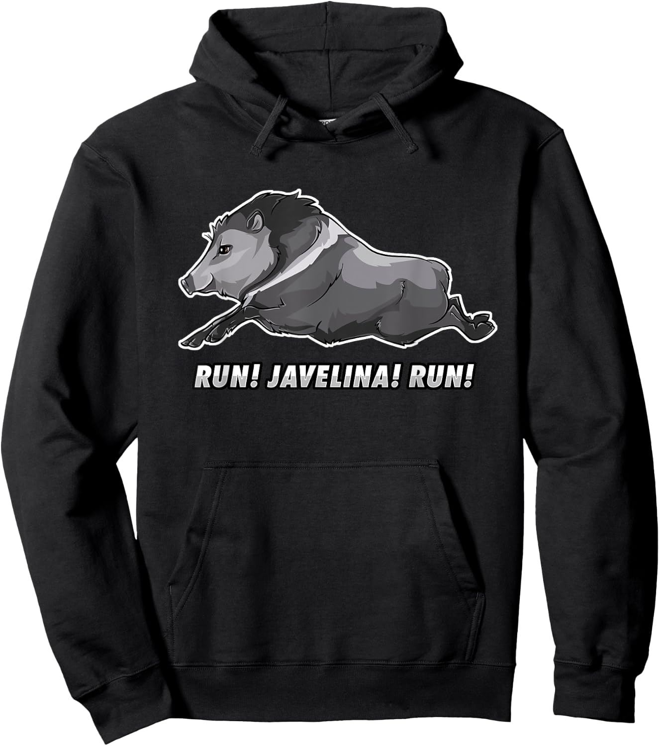 Javelina Running Hoodie - Hoodie | Black