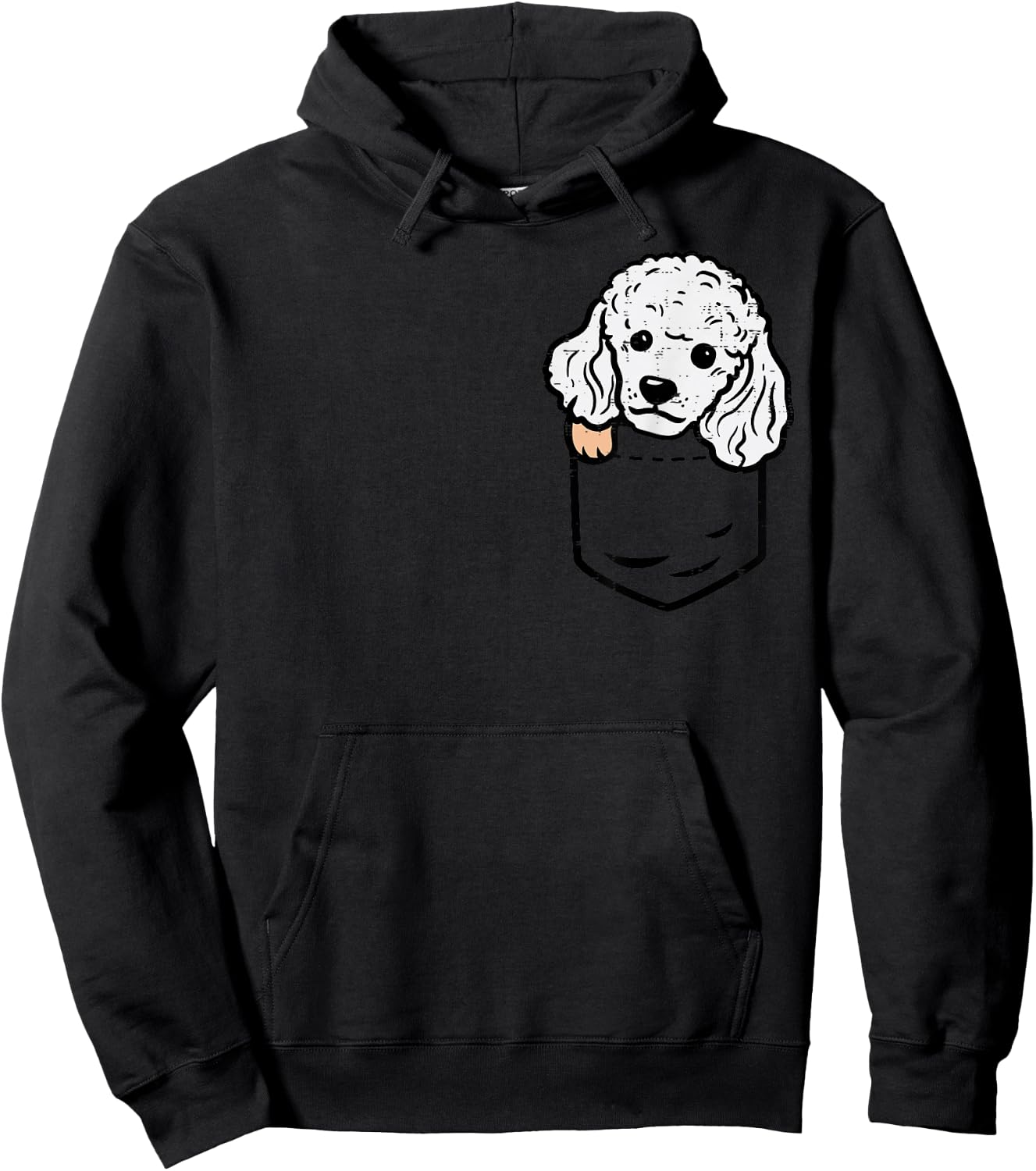 Pocket Mini Toy Poodle Cute Animal Pet Dog Lover Owner Gift Hoodie - Hoodie | Black