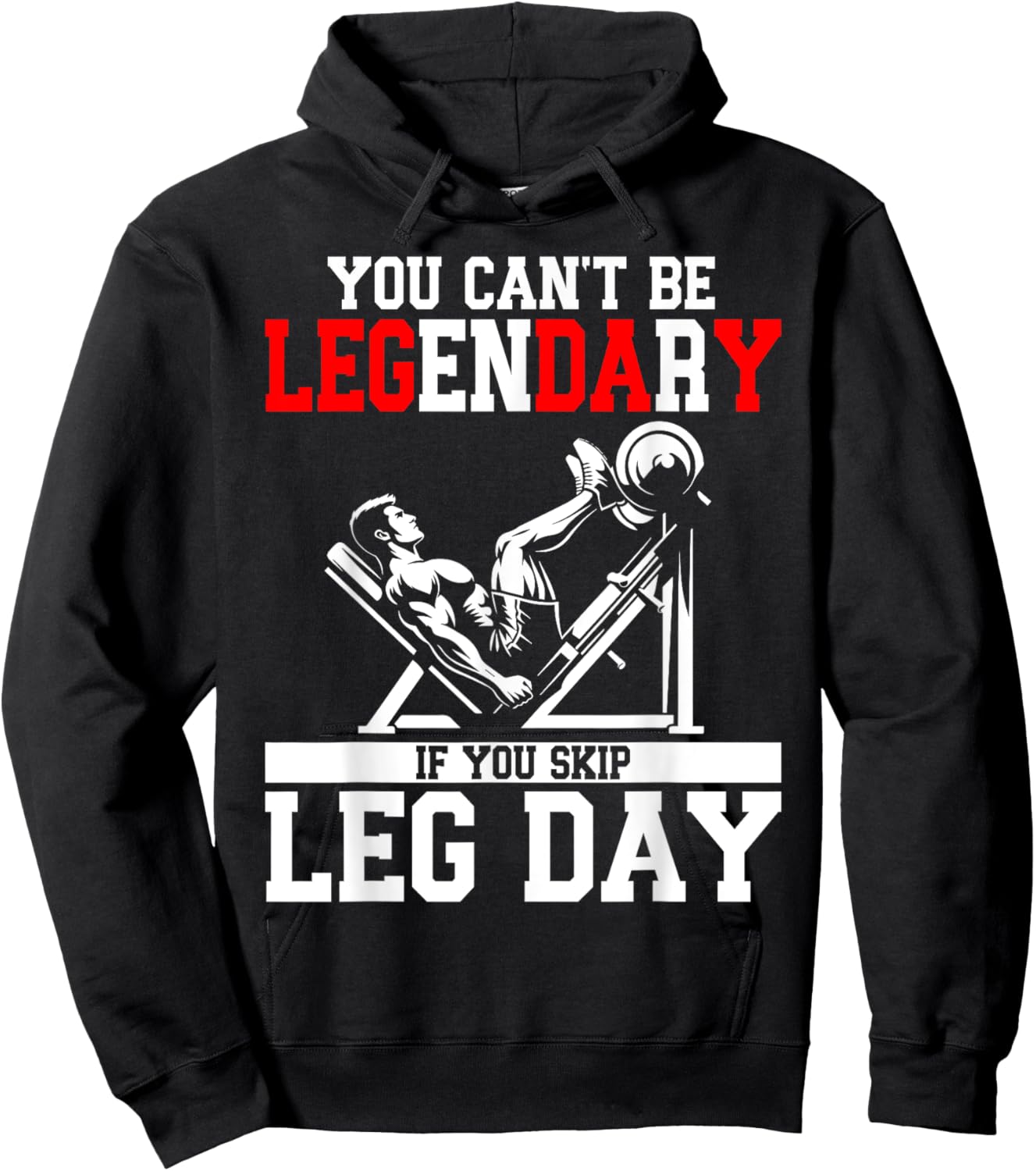 Leg day Hoodie - Hoodie | Black