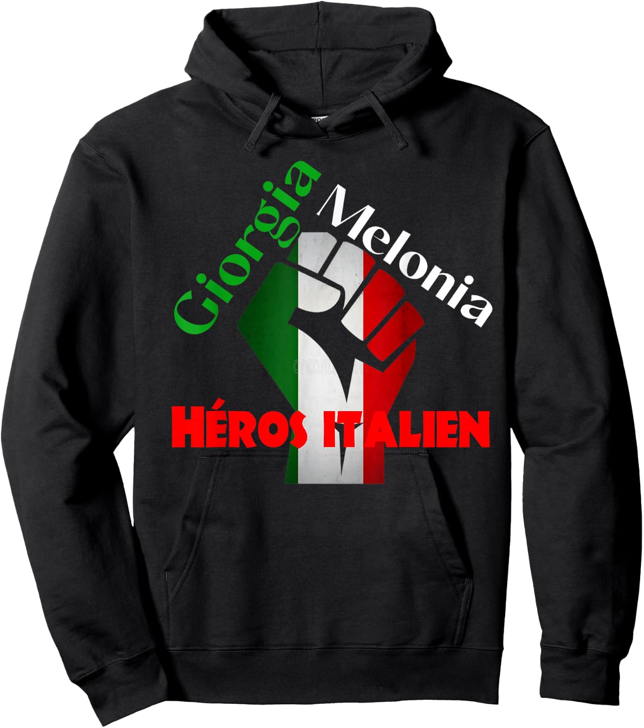 Georgia Meloni Italian Hero Hoodie - Hoodie | Black