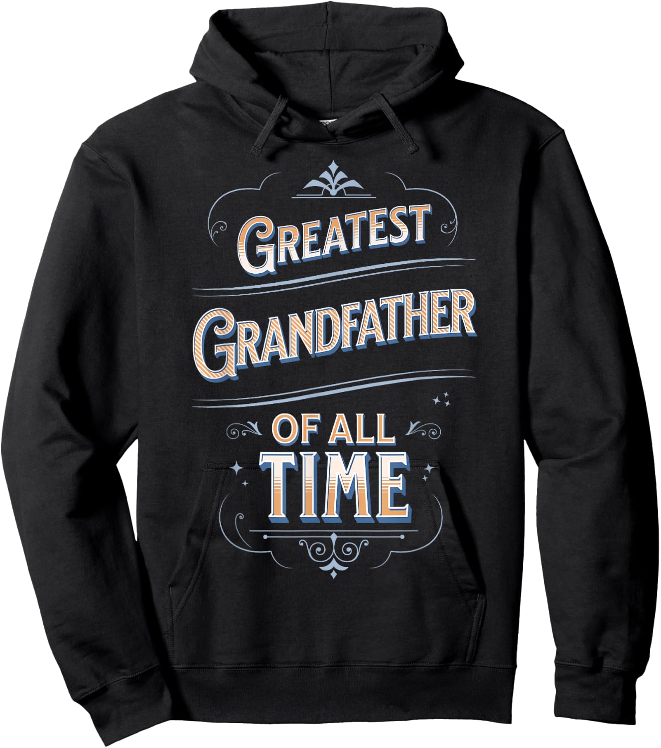 Greatest Grandfather Of All Time GOAT World's Best Cute Hoodie - Hoodie | Black