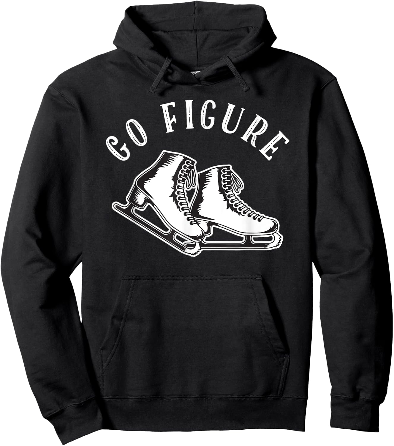Figure Skater | Go Figure Skating Hoodie - Hoodie | Black