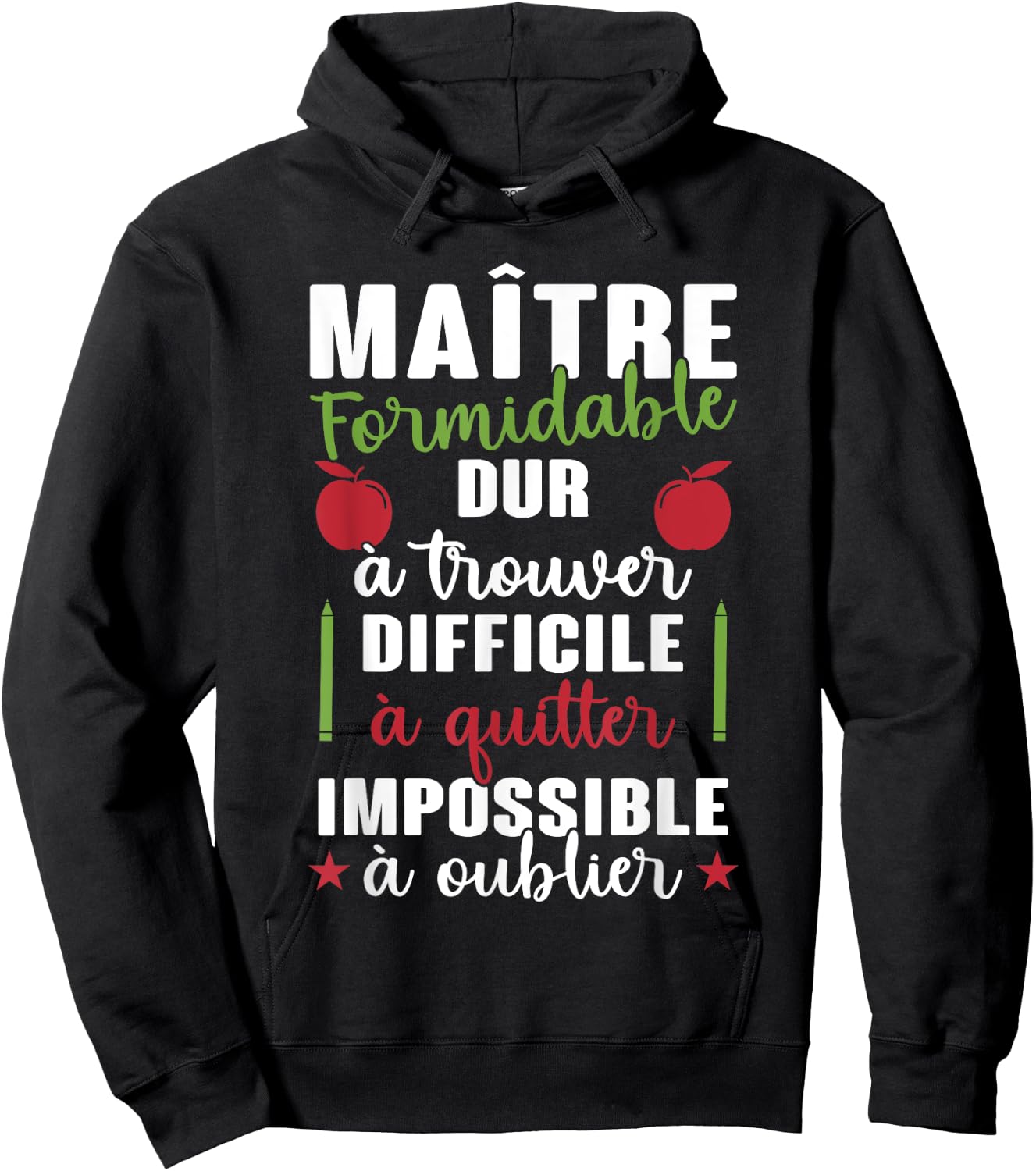 Original Gift School Teacher End of Year Thank You Hoodie - Hoodie | Black