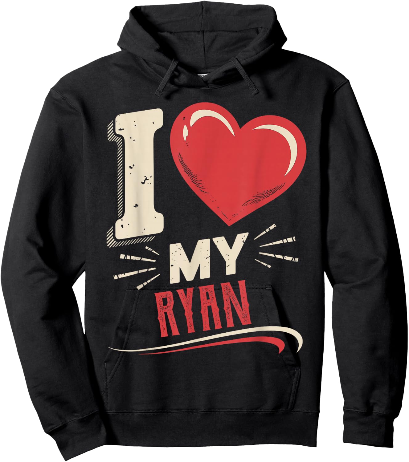 I Love My RYAN Name RYAN Hoodie - Hoodie | Black