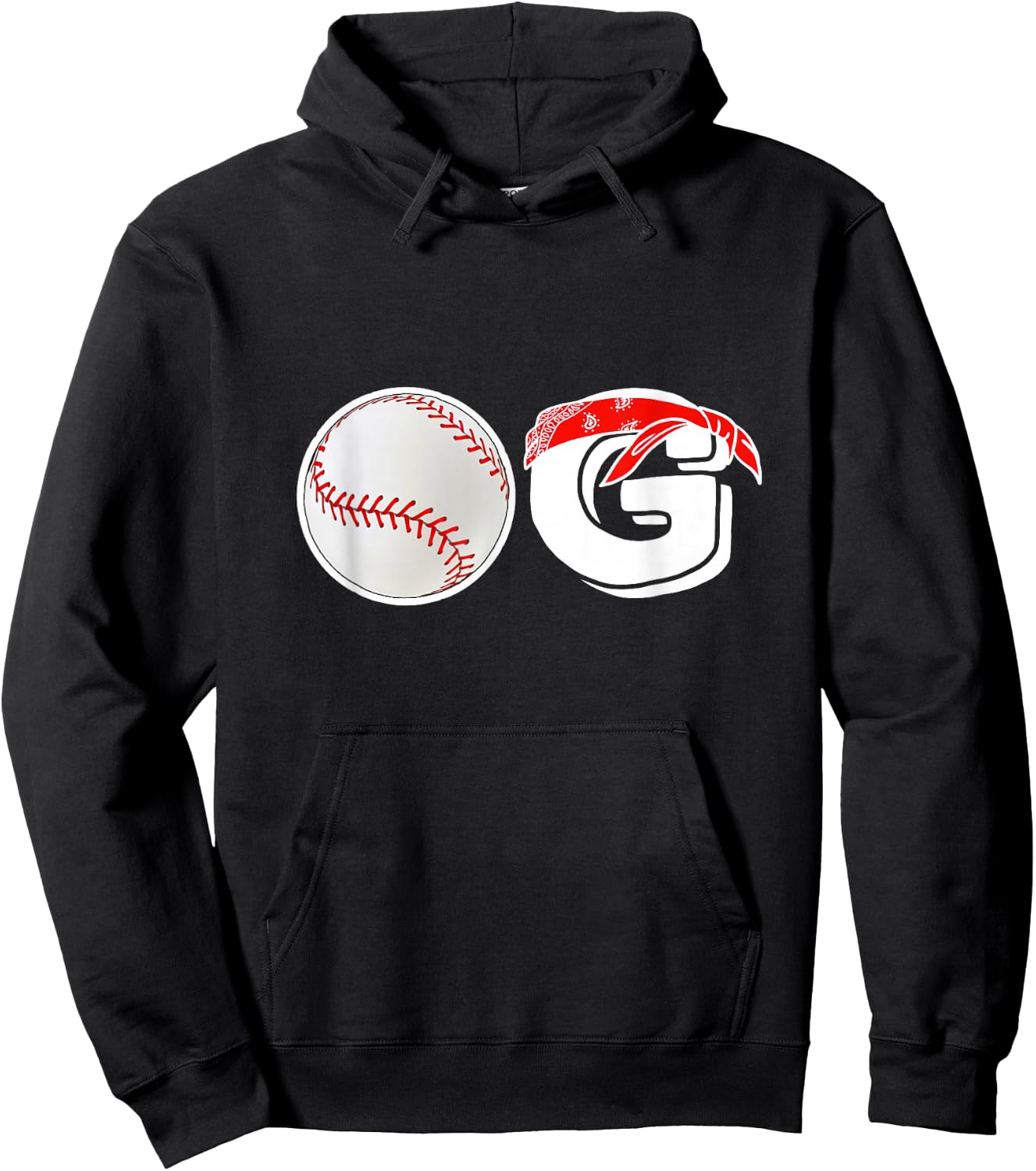 Funny Baseball Dad Coach Men Baseball OG Old School Baller Hoodie - Hoodie | Black