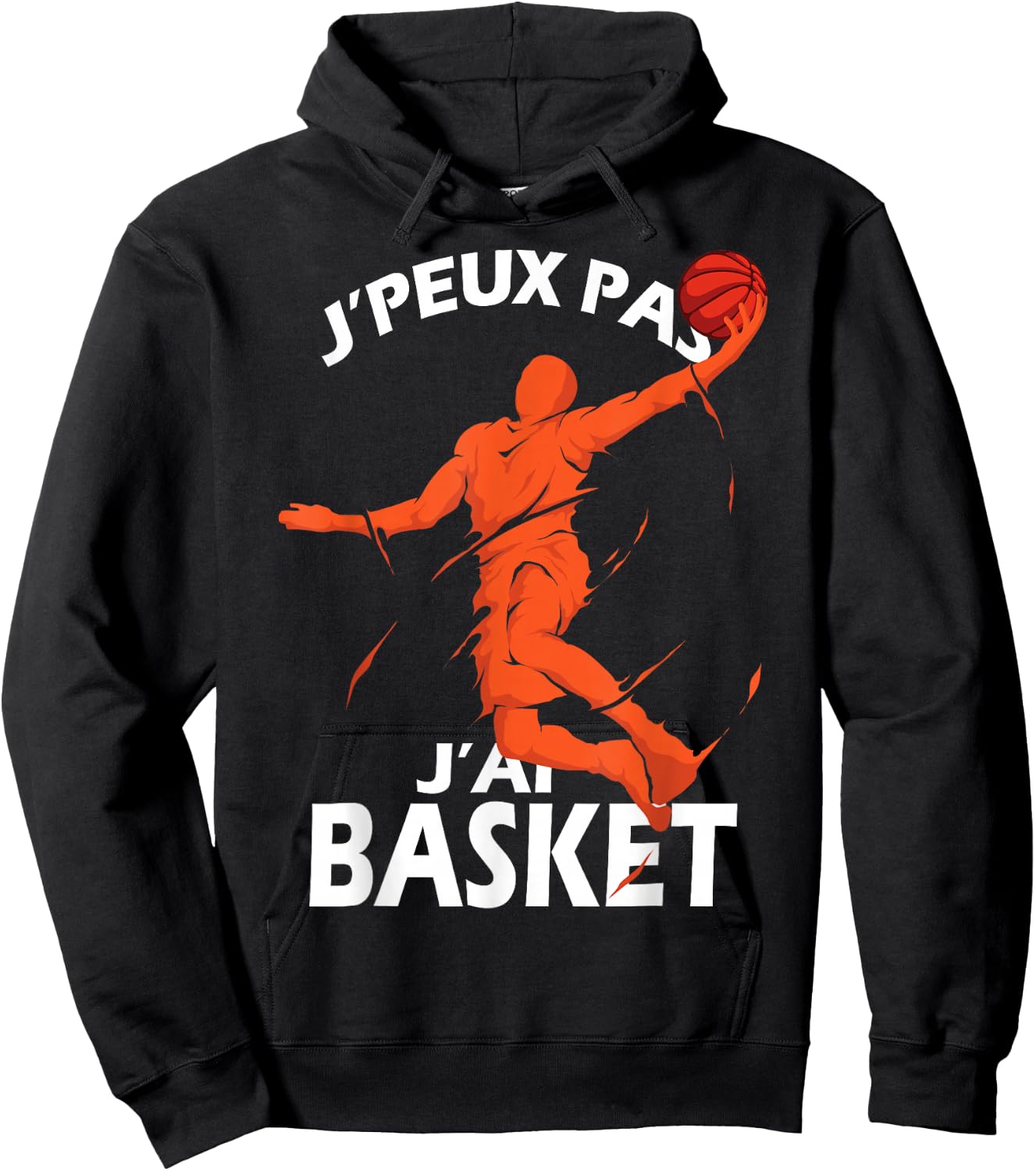 I Peux Pas J'ai Basketball Basketball Supporter Humour , Black, S Hoodie - Hoodie | Black