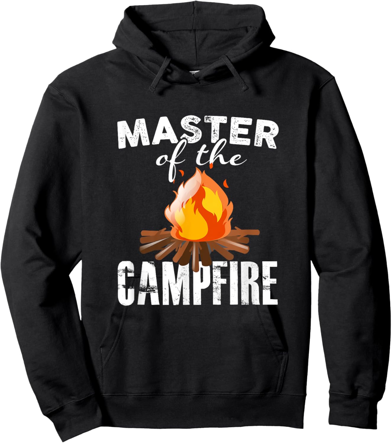 Camping T Shirt Master Of The Campfire Outdoors Hoodie - Hoodie | Black