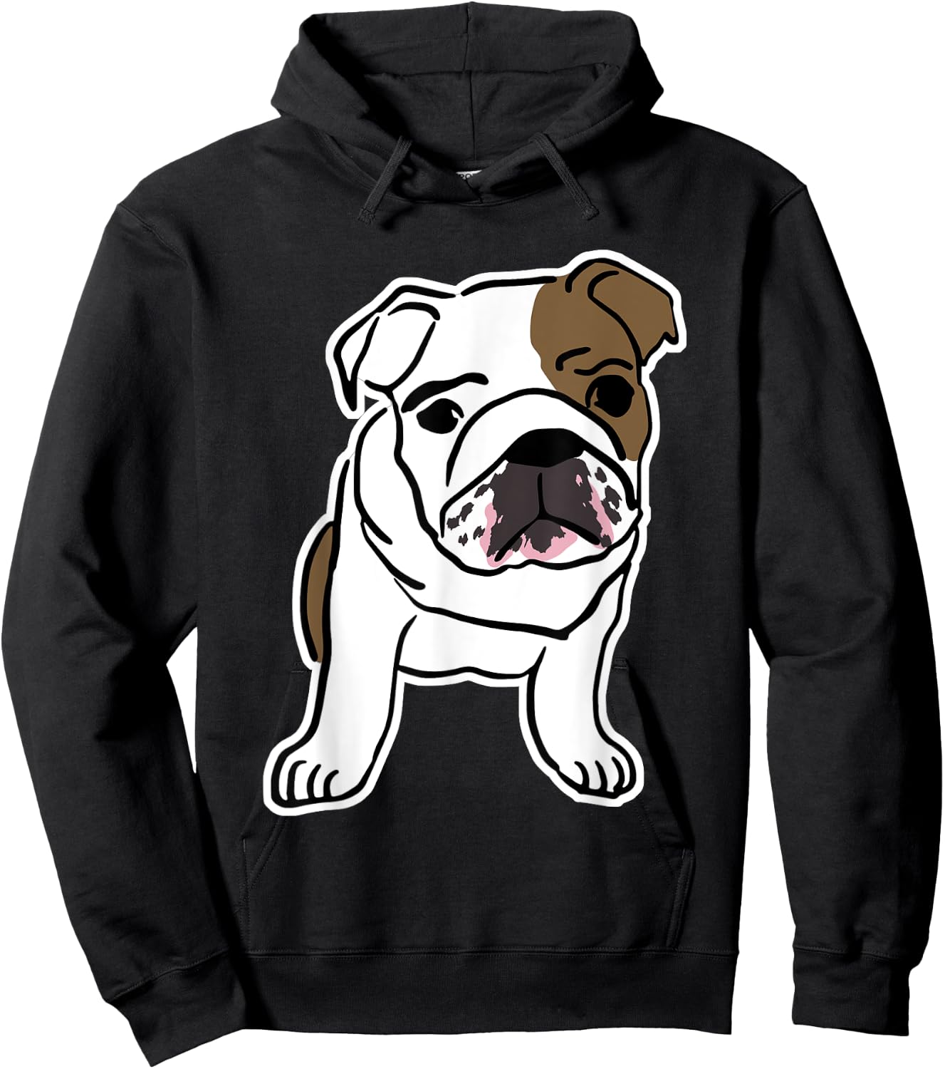 Bulldog Dog Logo Hoodie - Hoodie | Black
