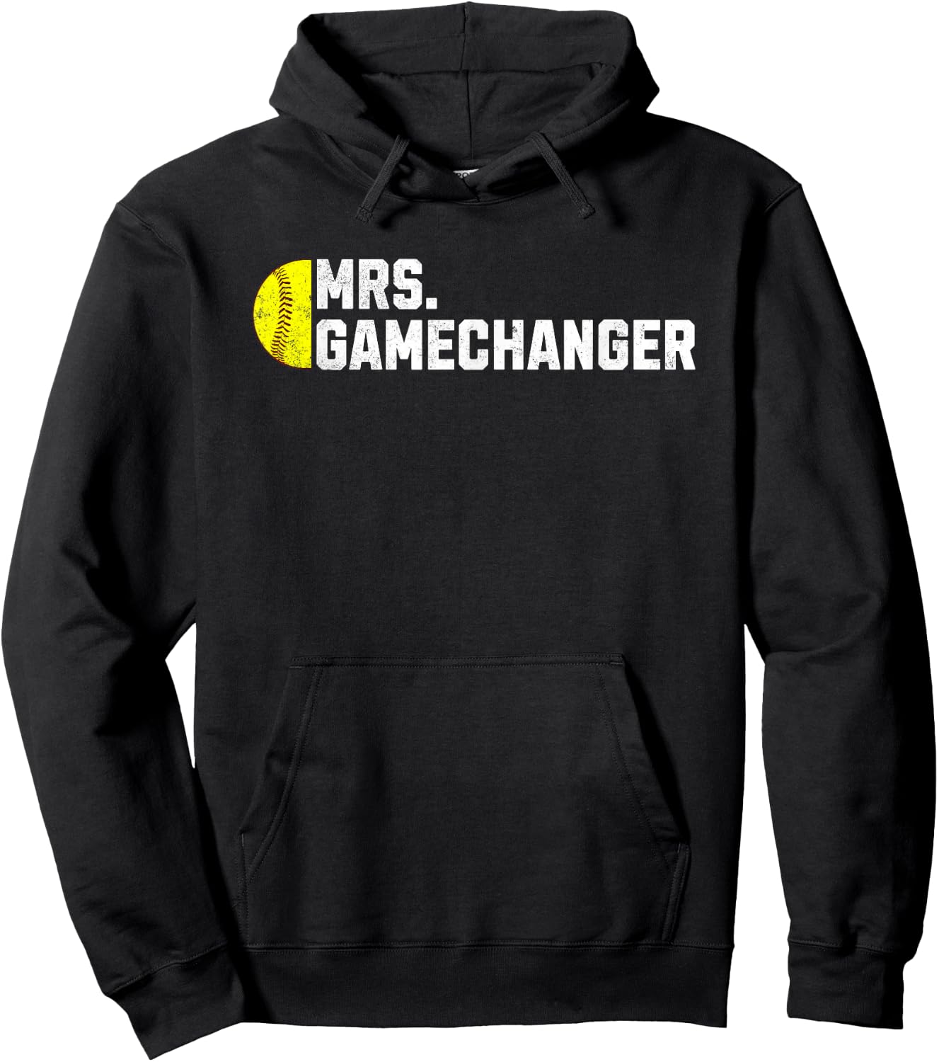 Mrs. Gamechanger Softball Scorekeeper Love Hoodie - Hoodie | Black