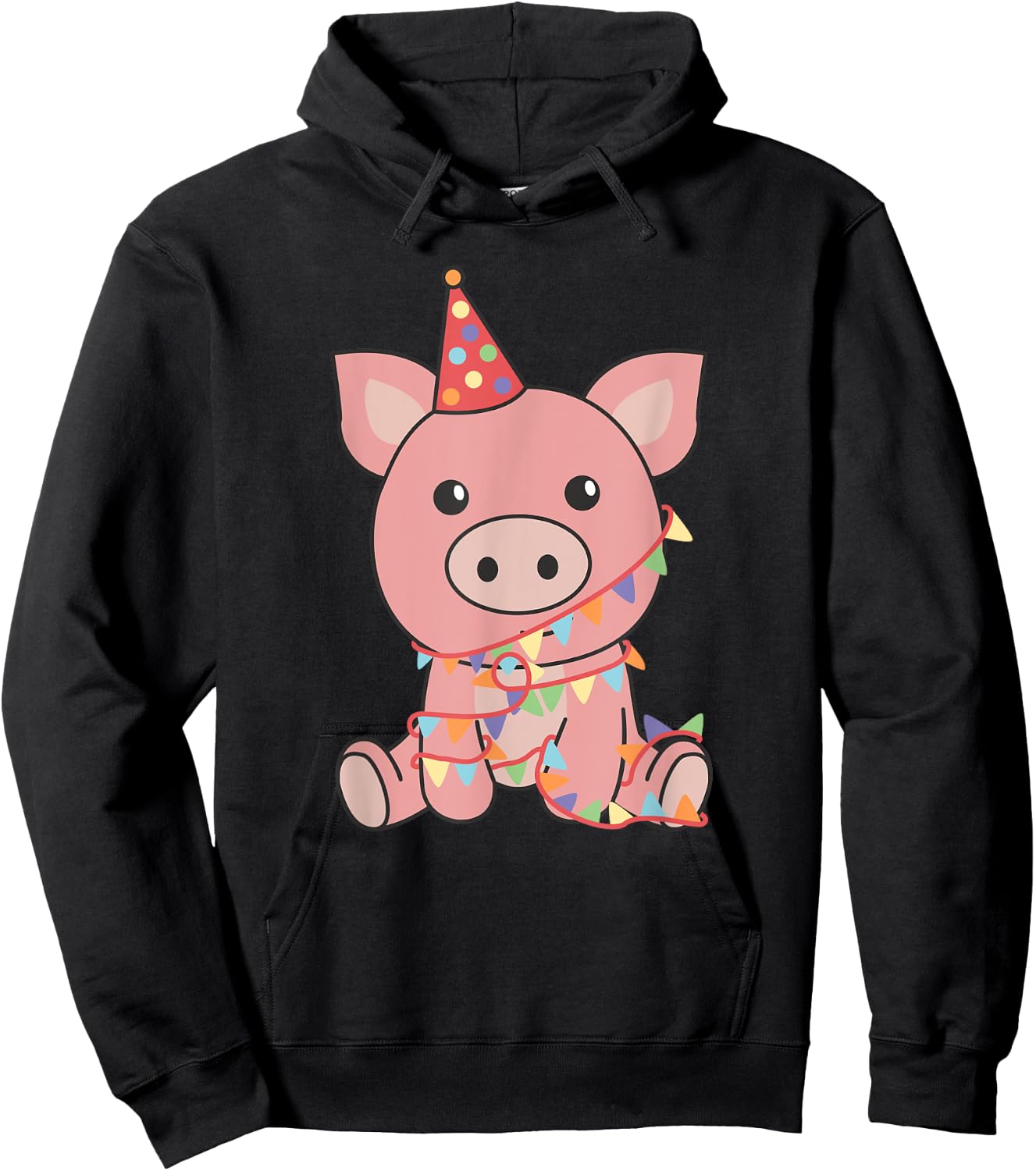 Geburtstag Schwein Kinder Birthday Animal Kids Hoodie - Hoodie | Black