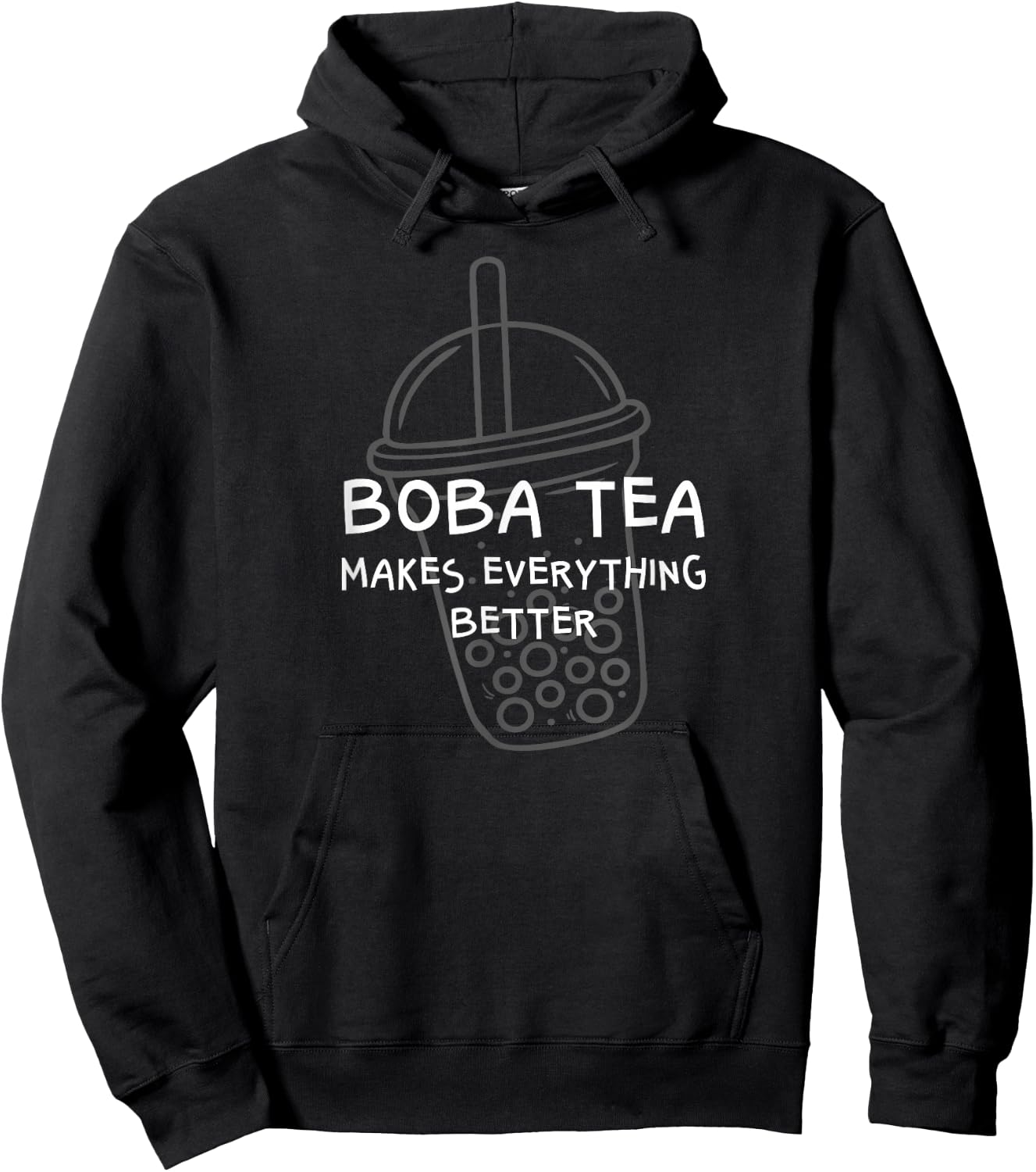Funny Bubbles Tea Makes All Better - Boba Milk Tea Lover Hoodie - Hoodie | Black