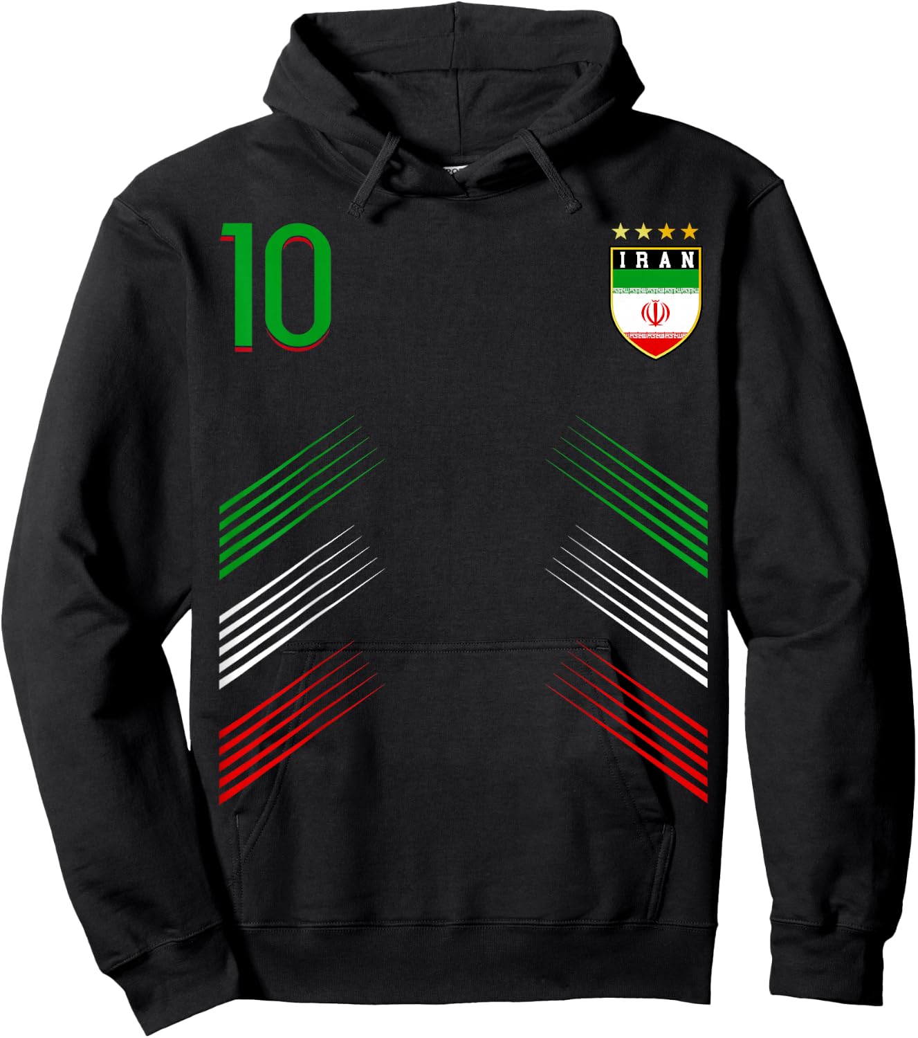 Iran Flag Iranian Pride Lovers Hoodie - Hoodie | Black