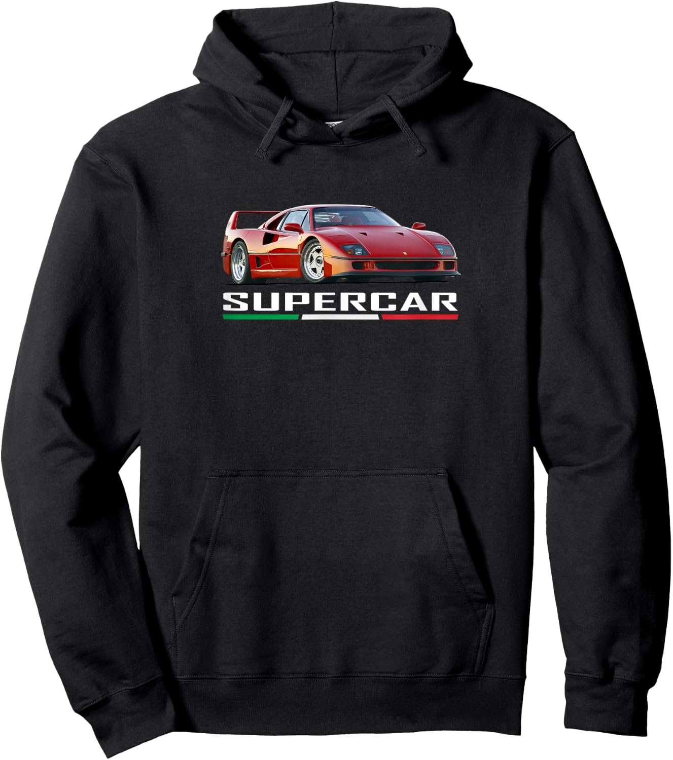 Supercar F40 , Black, S Hoodie - Hoodie | Black
