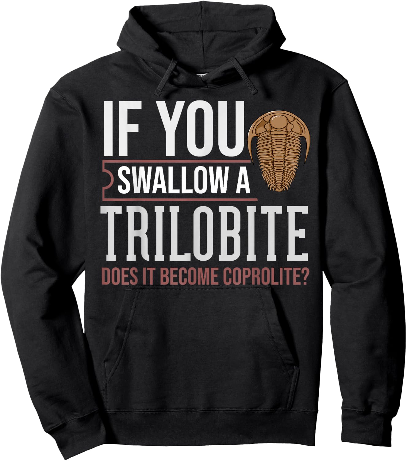 Trilobite Fossil Gift Future Paleontologist Small Hoodie - Hoodie | Black