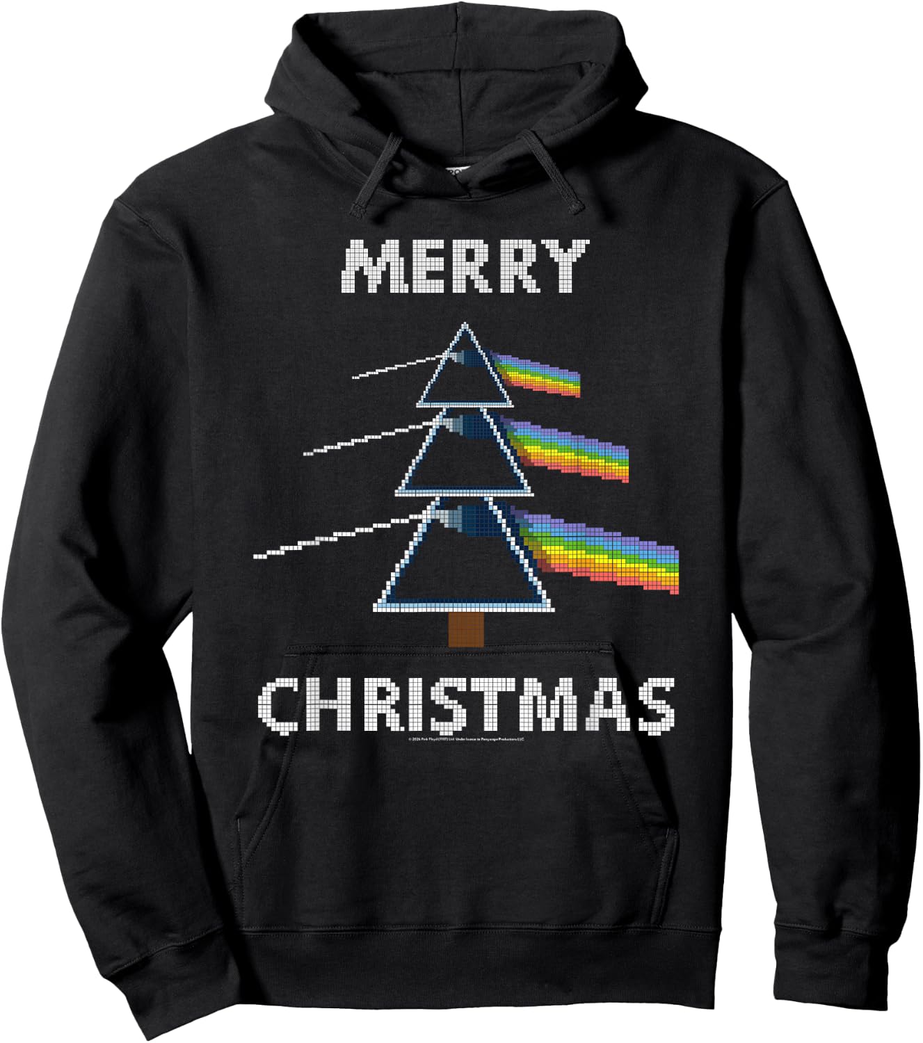 Pink Floyd The Dark Side of the Moon Prism Christmas Tree , black Hoodie - Hoodie | Black