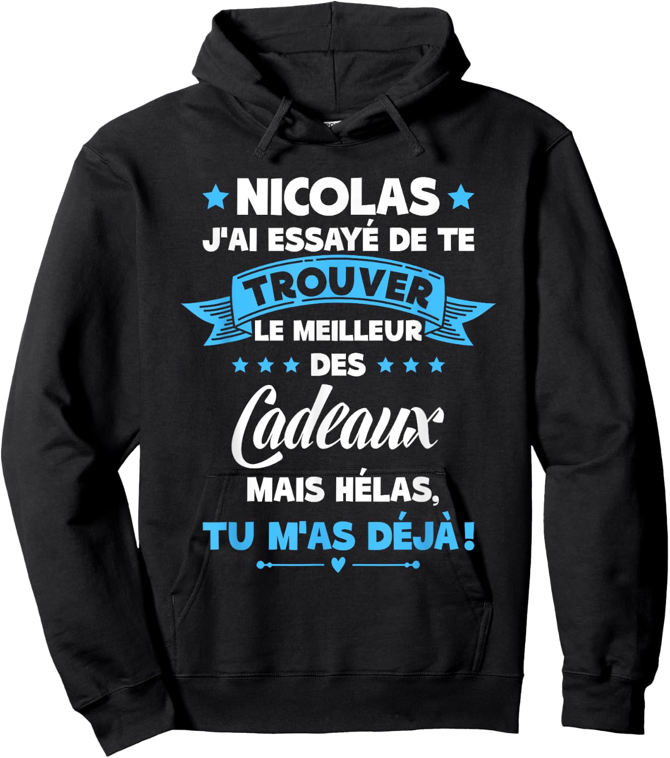 Best Nicolas Of The World Super Nicolas Birthday Gift , Black, S Hoodie - Hoodie | Black